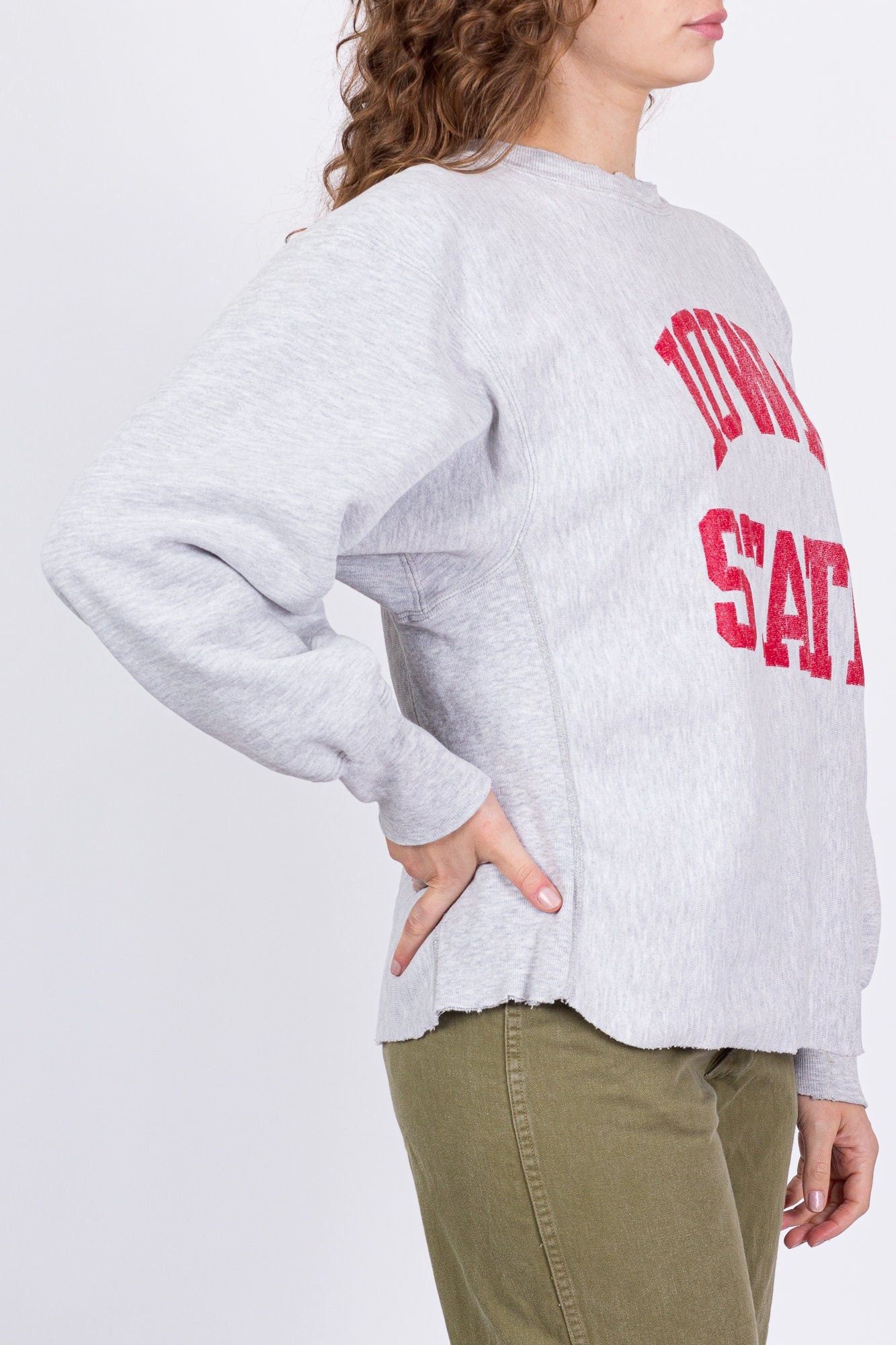 90s Iowa State Champion Reverse Weave Sweatshirt - Men's Large, Women's XL