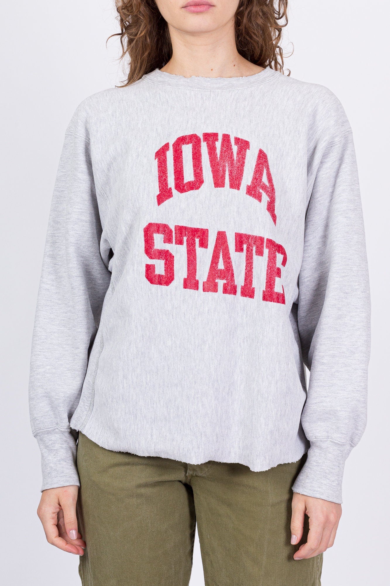 90s Iowa State Champion Reverse Weave Sweatshirt - Men's Large, Women's XL