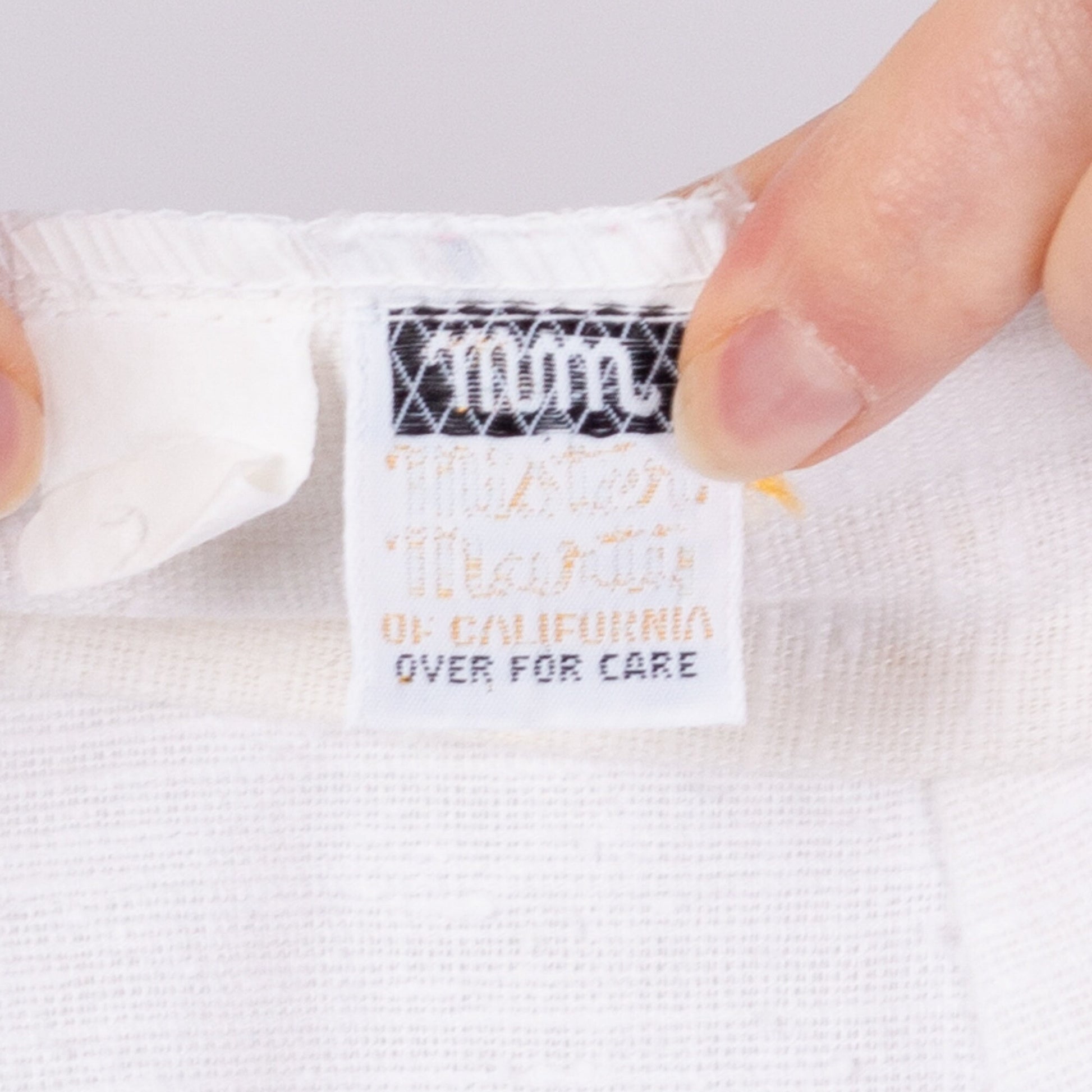 70s White Button Fly High Waisted Pants - Small, 25.5"