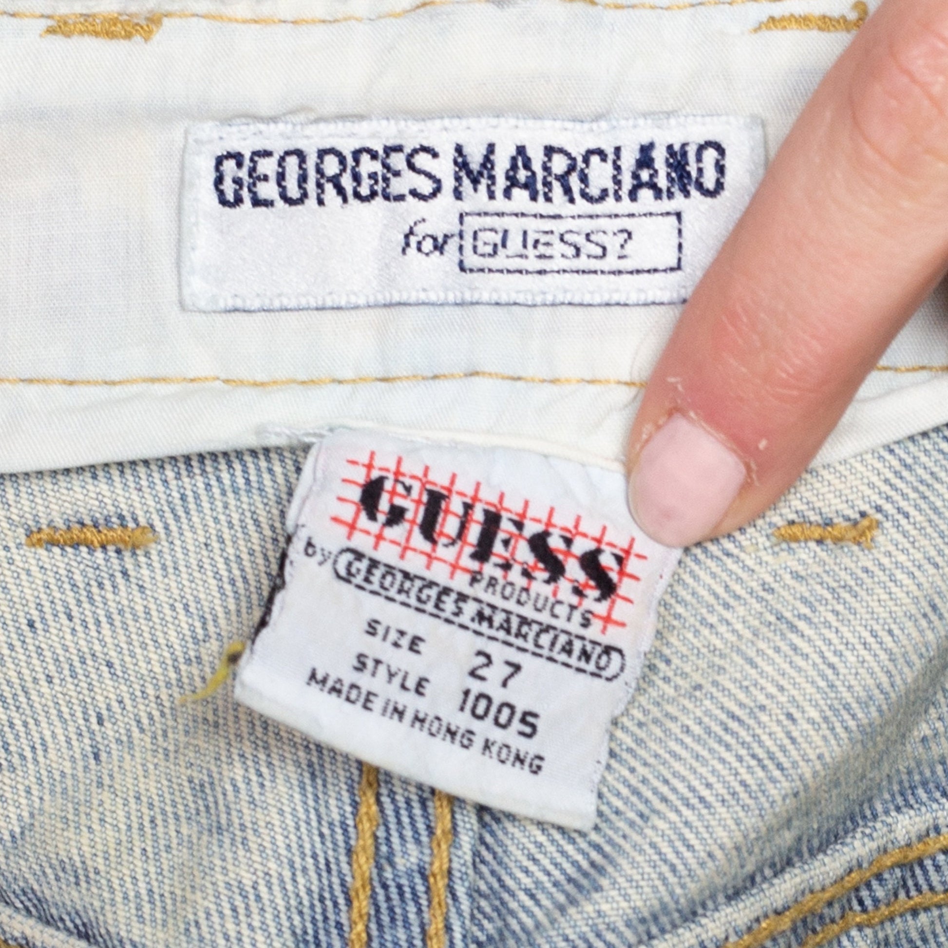 90s Guess Hand Painted Graffiti Jeans - Small, 26"