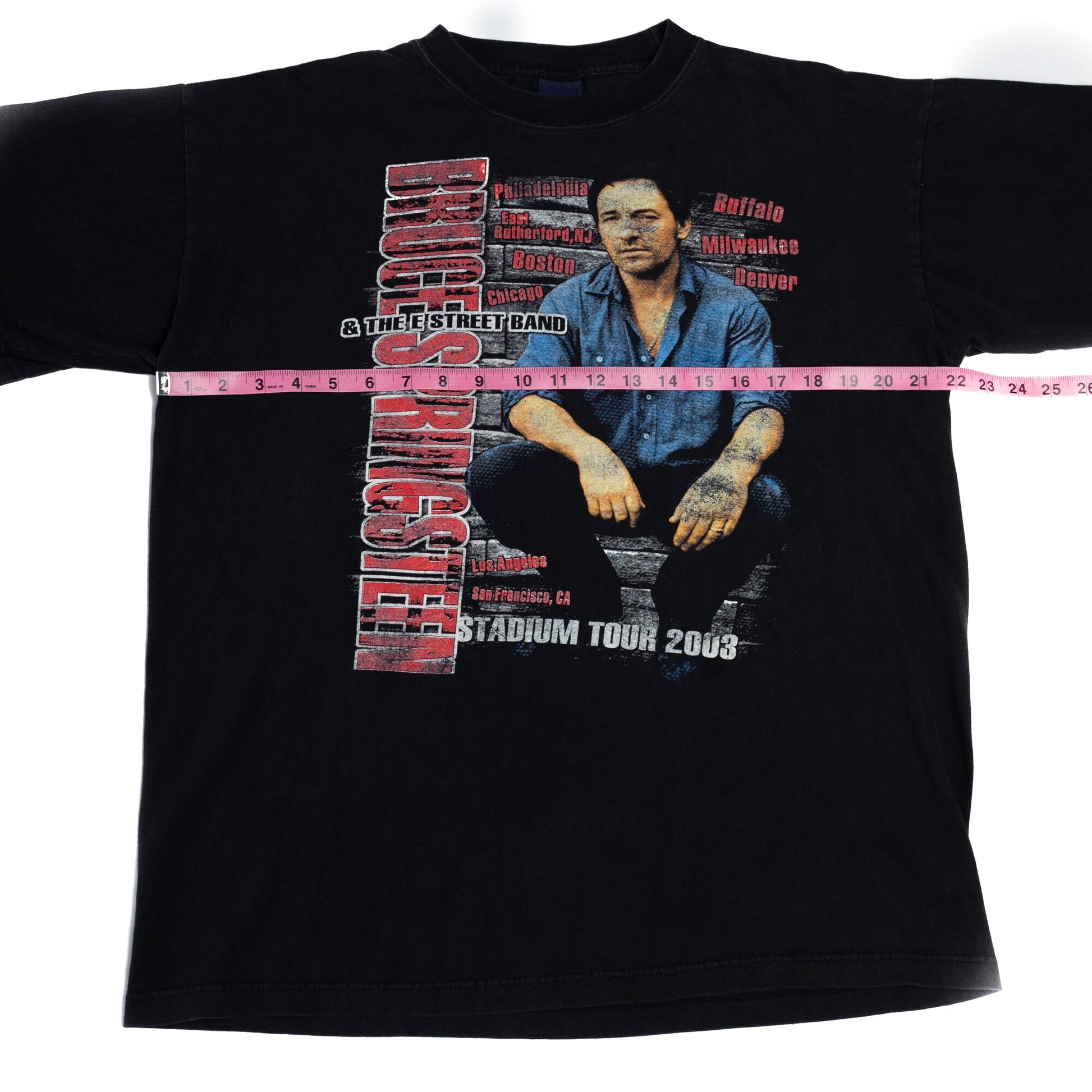 Vintage Bruce Springsteen & The E Street Band T Shirt - Men's Large, Women's XL | 2003 Stadium Tour Music Band Tee