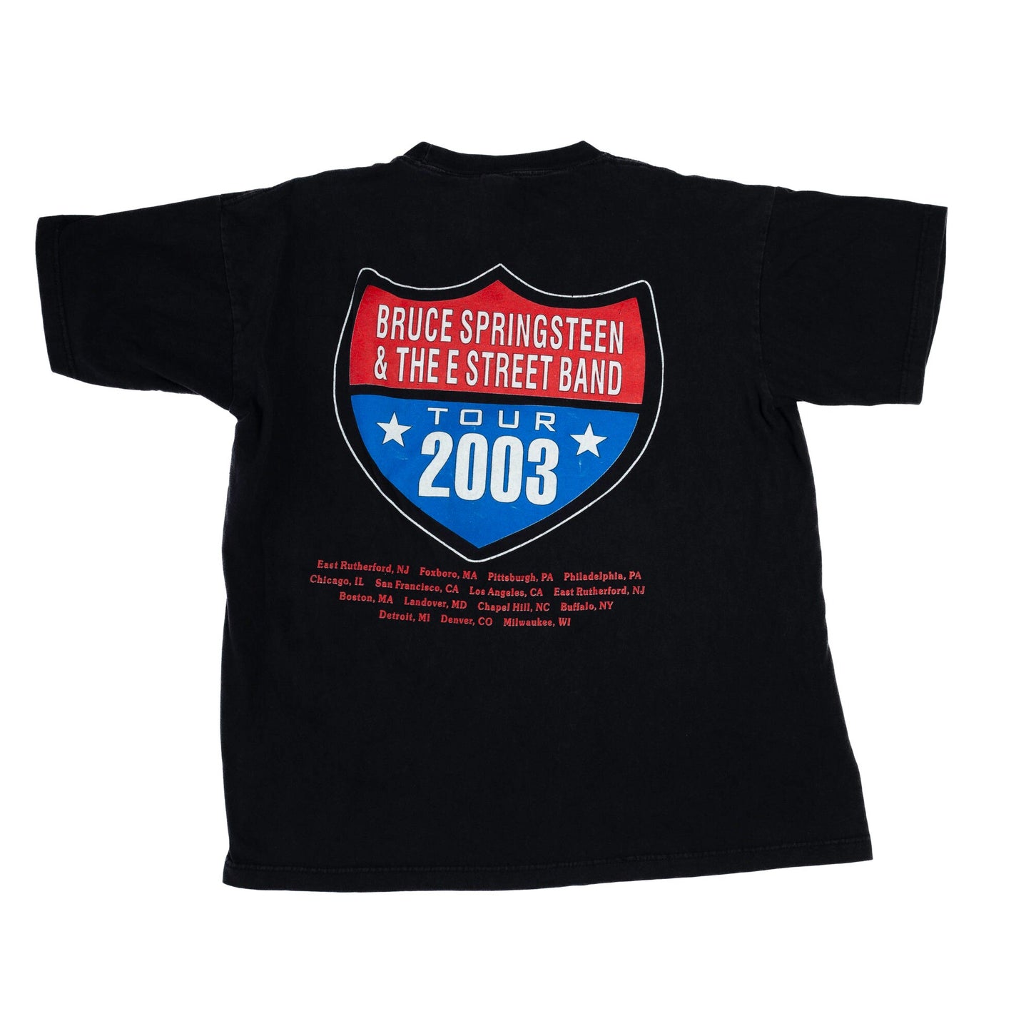 Vintage Bruce Springsteen & The E Street Band T Shirt - Men's Large, Women's XL | 2003 Stadium Tour Music Band Tee
