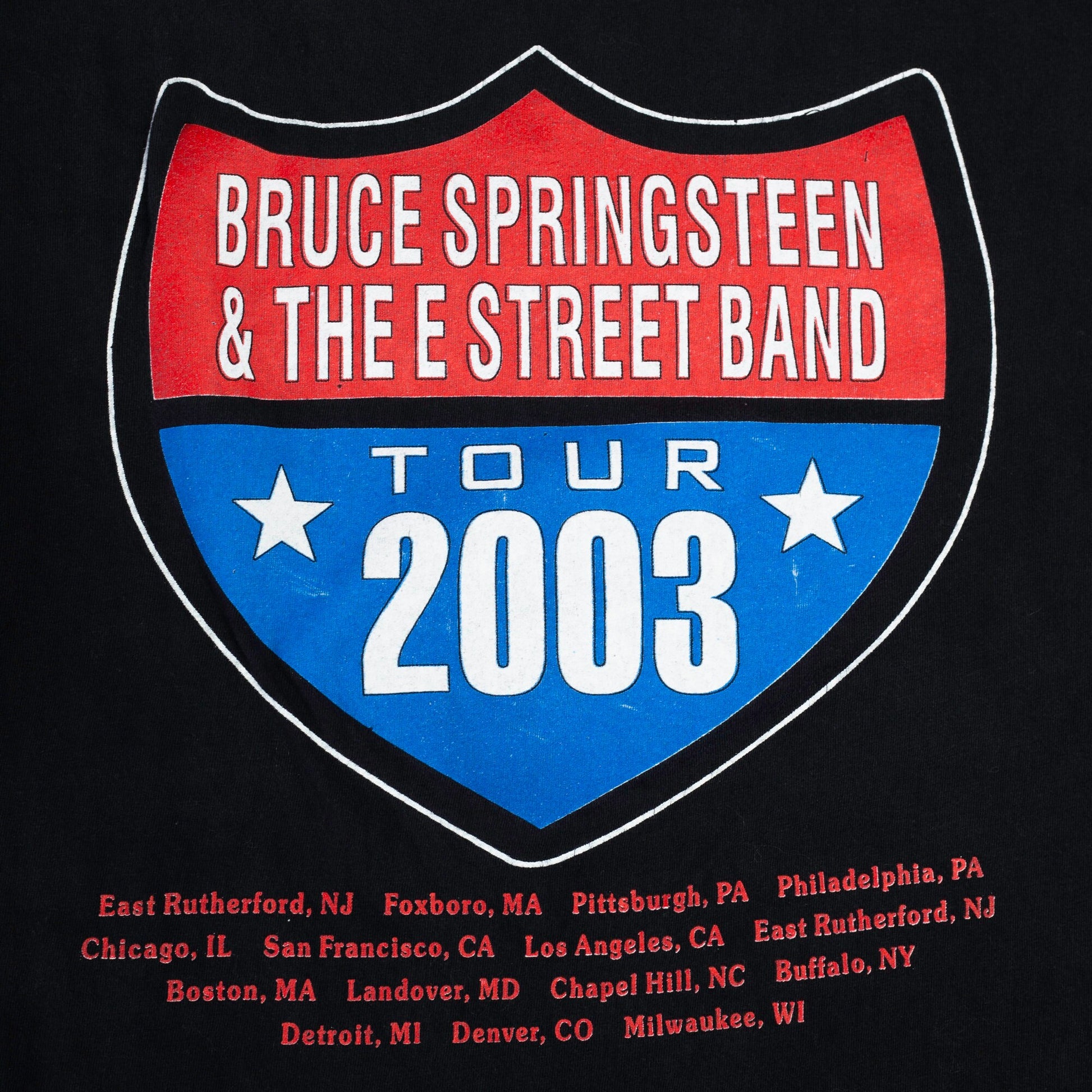 Vintage Bruce Springsteen & The E Street Band T Shirt - Men's Large, Women's XL | 2003 Stadium Tour Music Band Tee