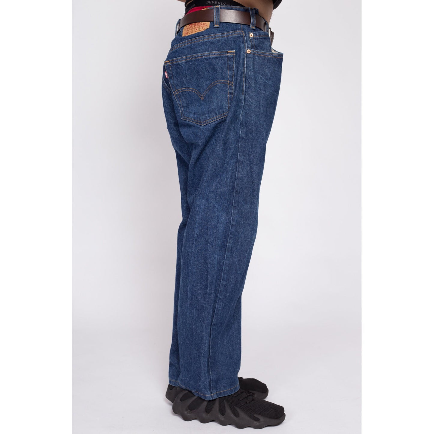 90s Levi's 505 Dark Wash Jeans - 38x30 | Vintage Regular Fit Straight Leg Denim Dad Jeans
