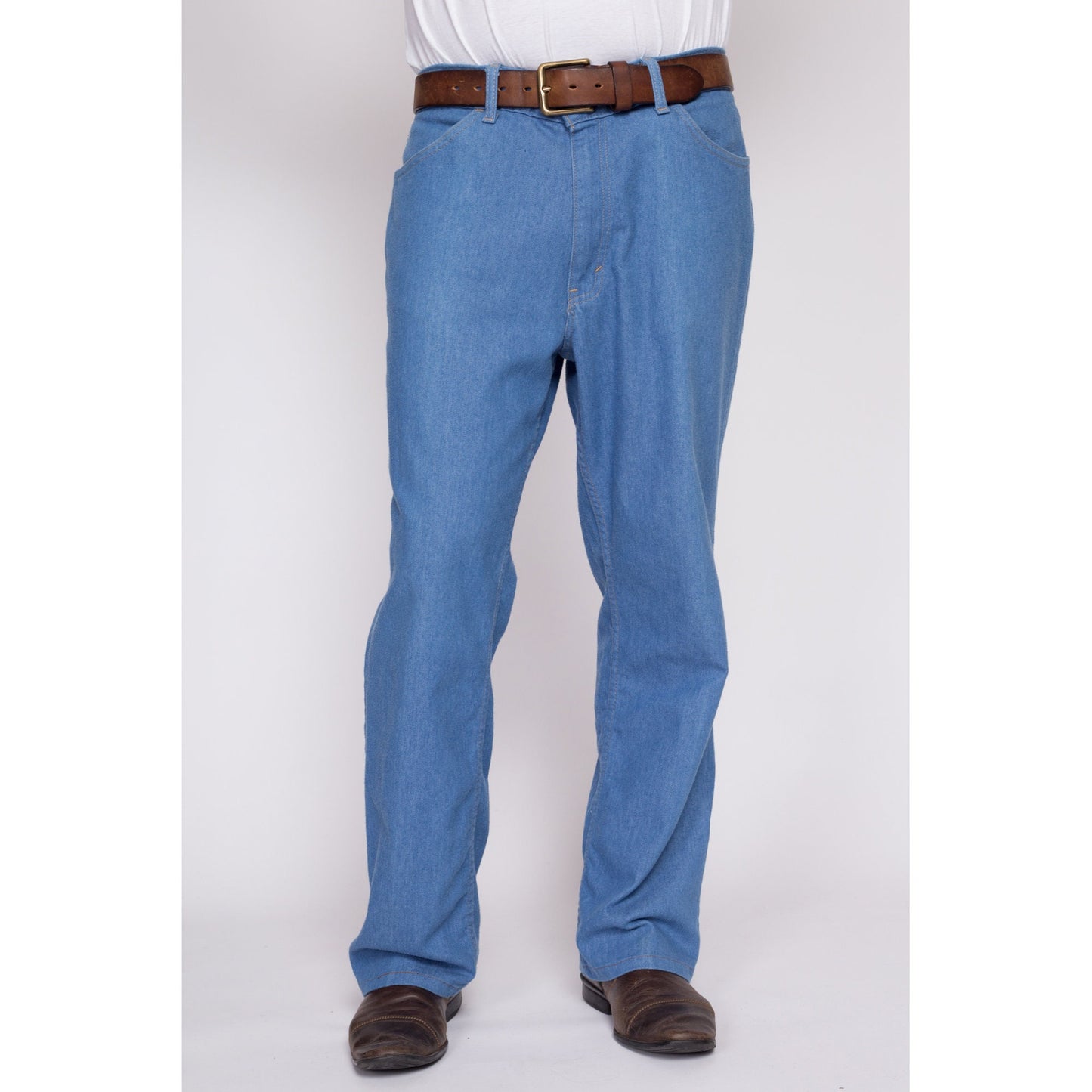 36x32 80s Blue Denim Pants | Vintage High Waisted Jeans Trousers
