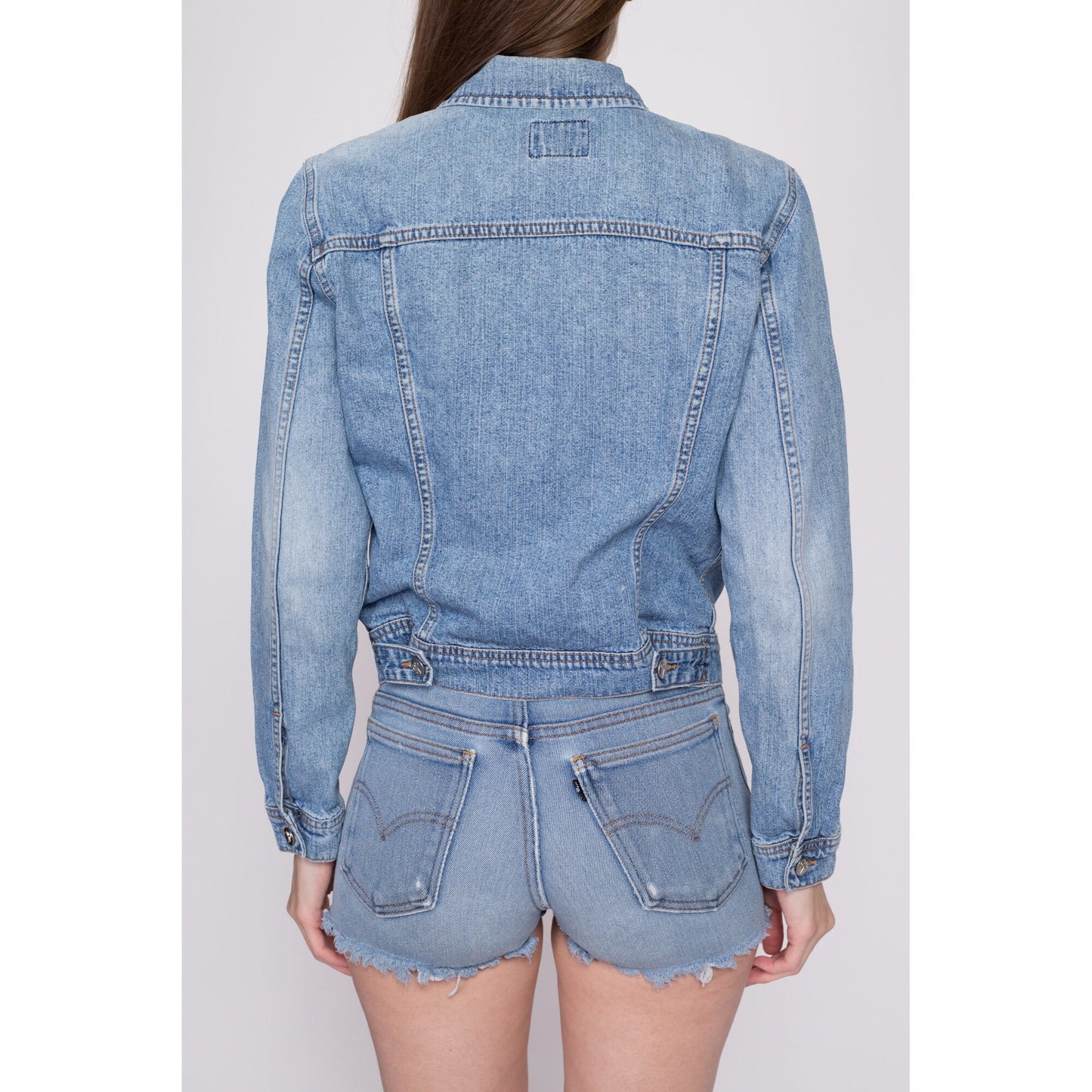 Small Vintage Calvin Klein Jean Jacket | 90s Y2K Light Wash Denim Jacket