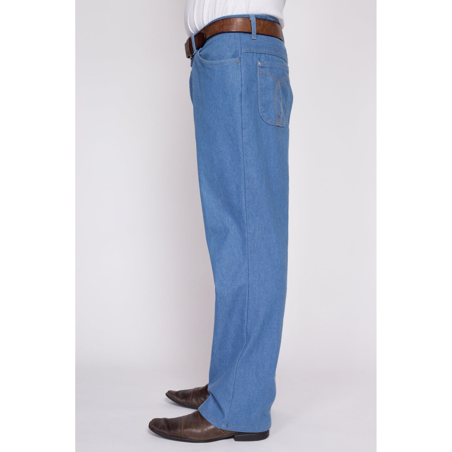 36x32 80s Blue Denim Pants | Vintage High Waisted Jeans Trousers