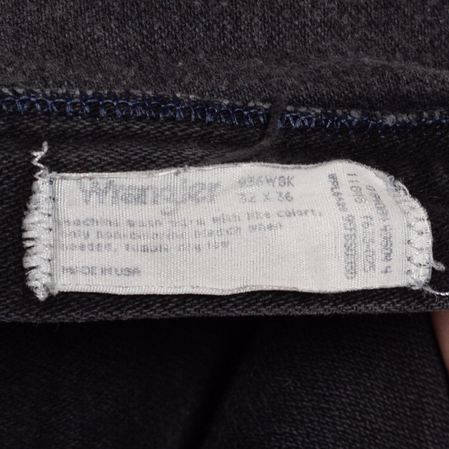 33x36 Vintage Wrangler Black Jeans | 80s 90s Faded Denim Straight Leg Jeans