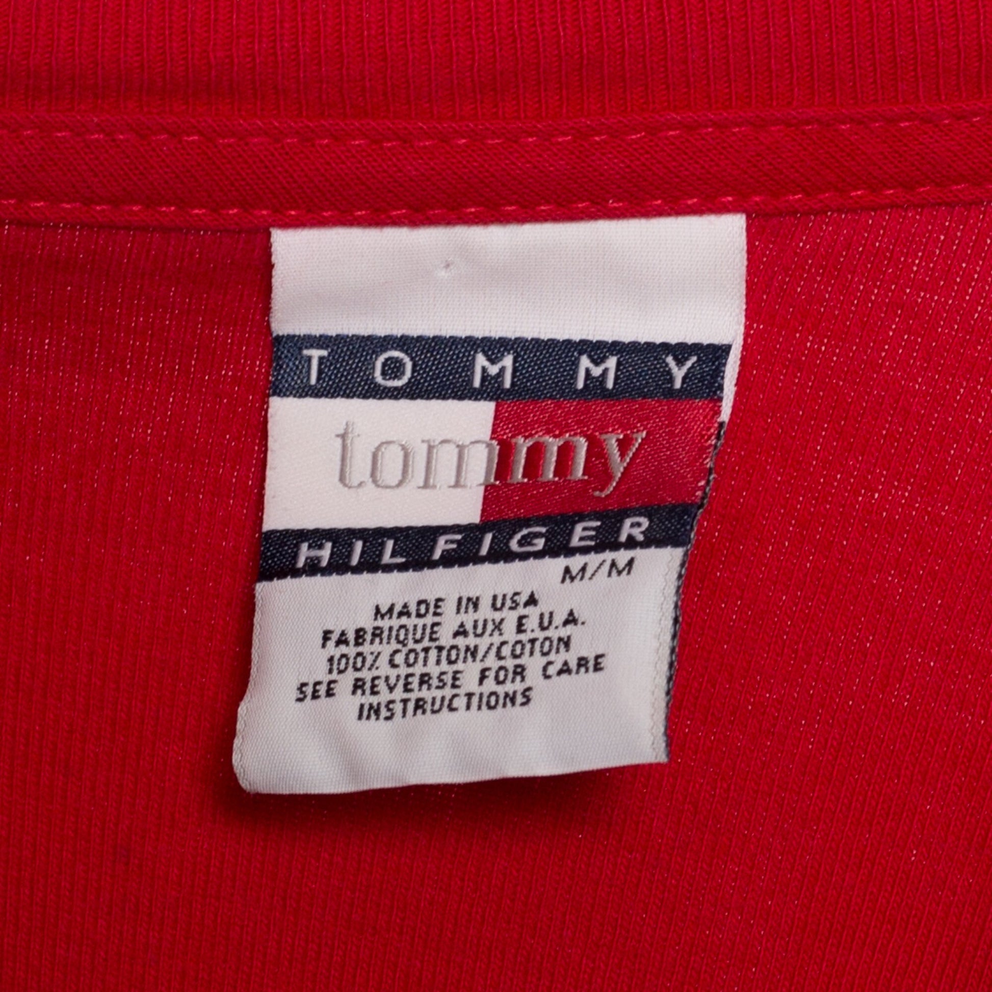 Medium 90s Tommy Hilfiger Red Mini Dress | Vintage Sporty Sleeveless Stretchy Tank Dress