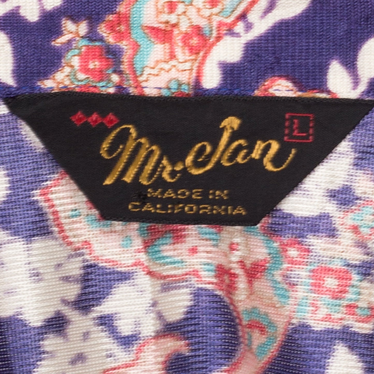 70s Mr. Jan Purple Floral Satin Shirt | Boho Vintage Loungewear Disco Pajama Top