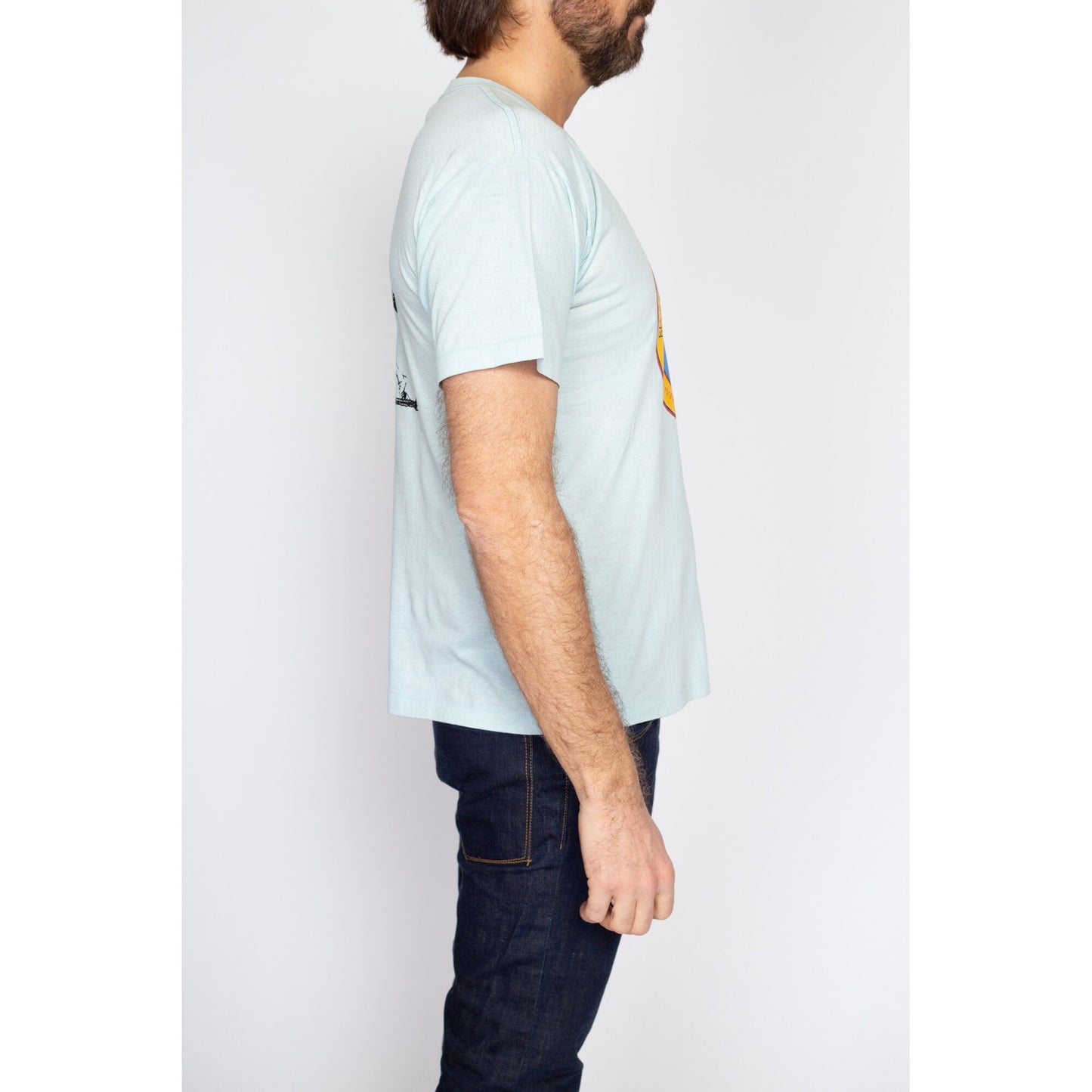 Medium 80s UC Irvine Track & Field Championships T Shirt | Vintage Blue Runner Race Graphic Tee