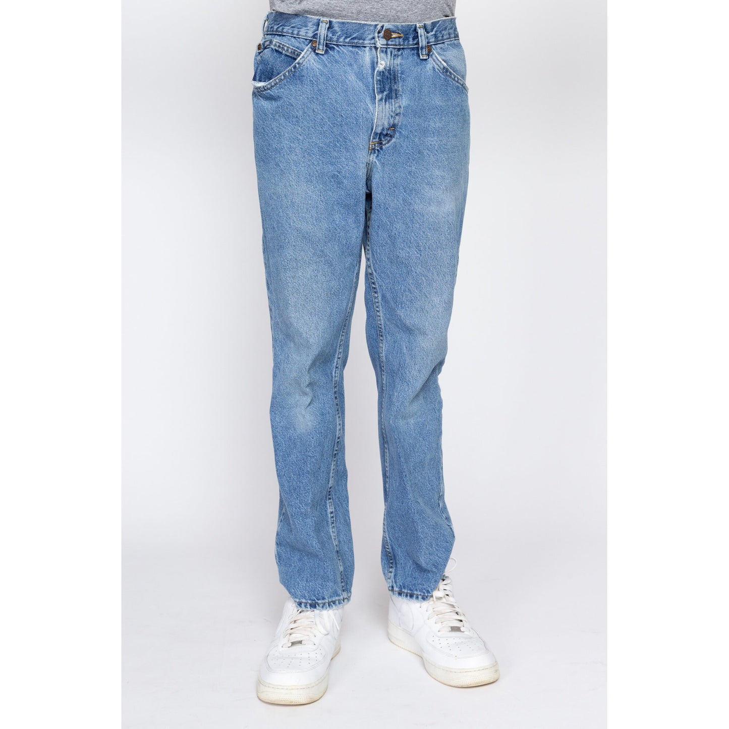 32x29 Vintage 90s Lee Jeans | Men's Medium Wash Denim Straight Leg Jeans
