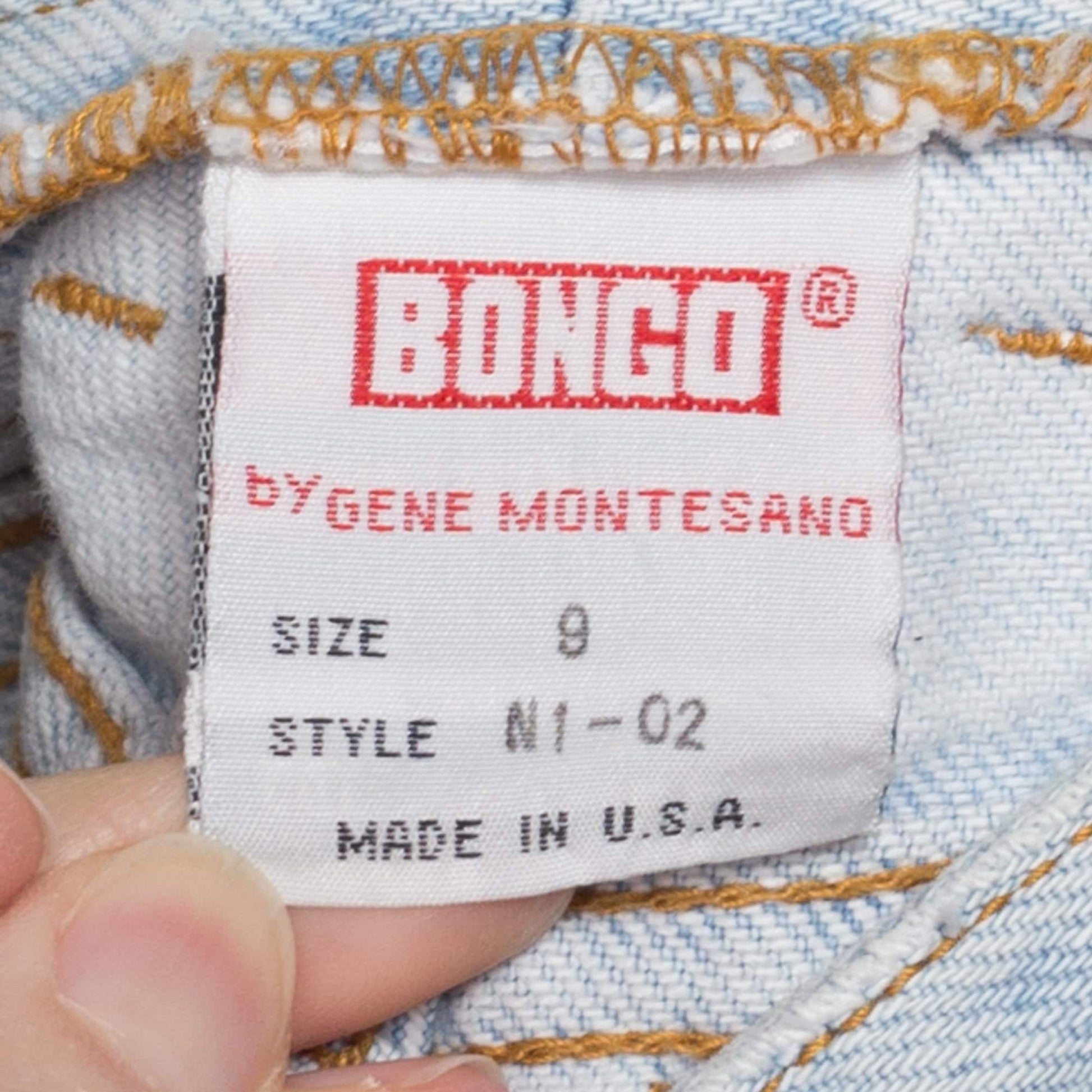 Small 90s Bongo High Waisted Light Wash Jeans 26.5" | Vintage Faded Denim Tapered Leg Mom Jeans