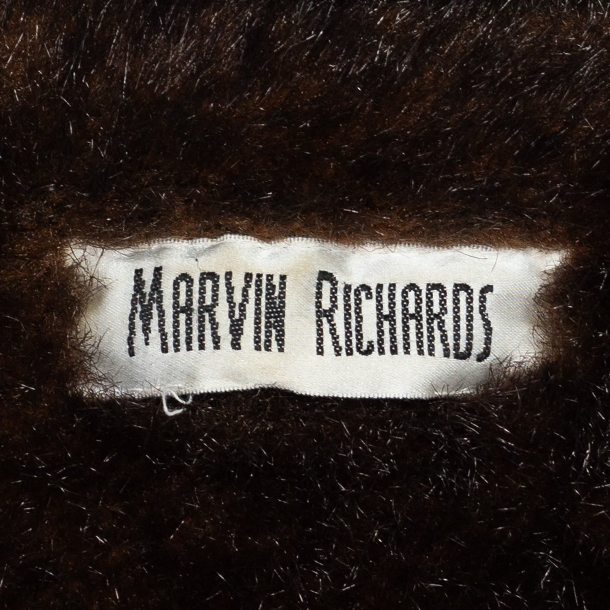 Medium 90s Denim Faux Fur Lined Jacket | Vintage Marvin Richards Cuffed Glam Jean Coat