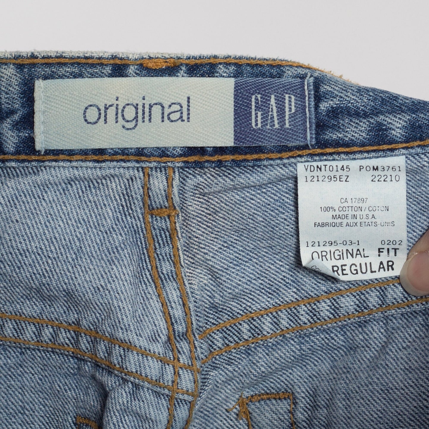 XS 90s Gap Mid Rise Light Wash Jeans | Vintage Original Fit Denim Tapered Leg Mom Jeans