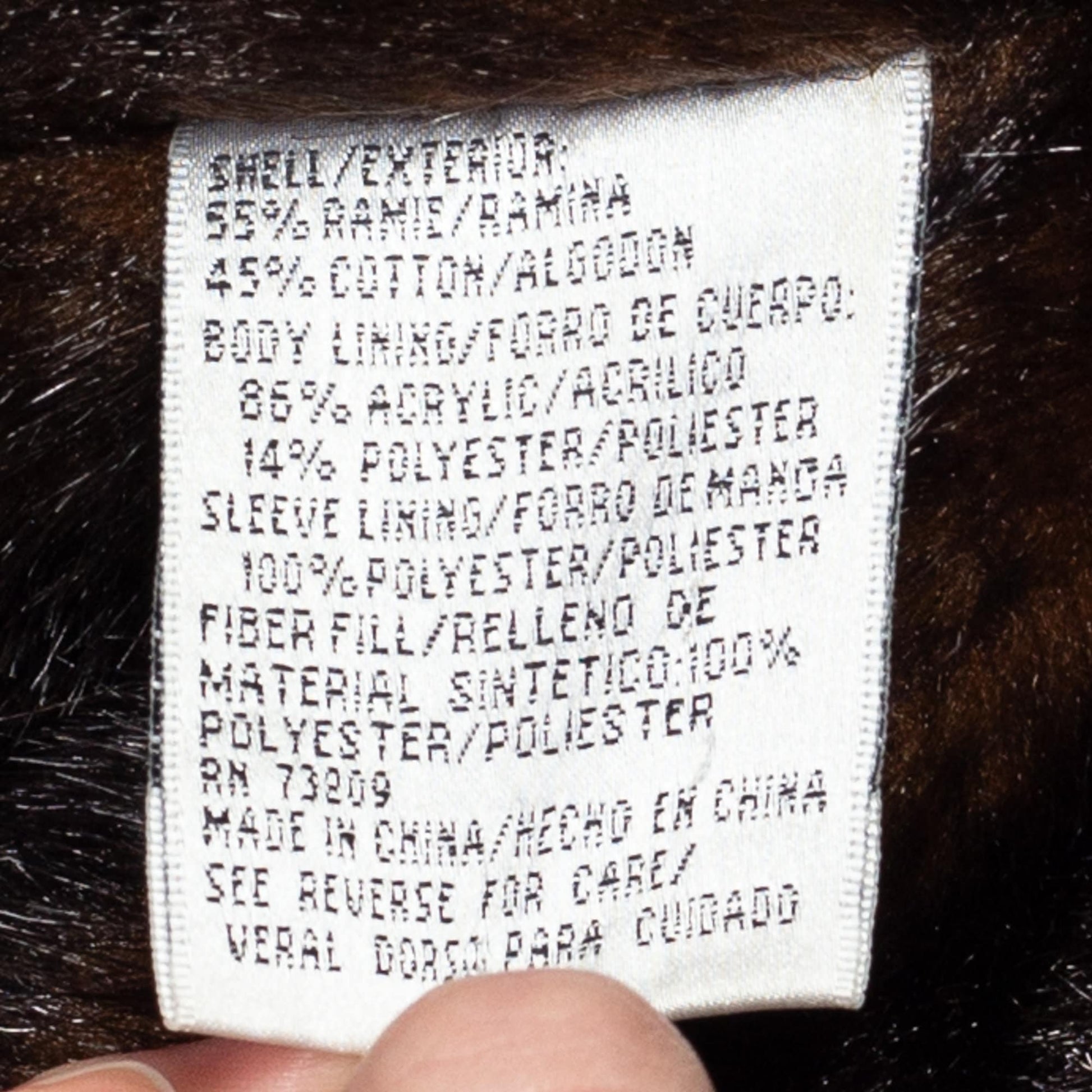 Medium 90s Denim Faux Fur Lined Jacket | Vintage Marvin Richards Cuffed Glam Jean Coat