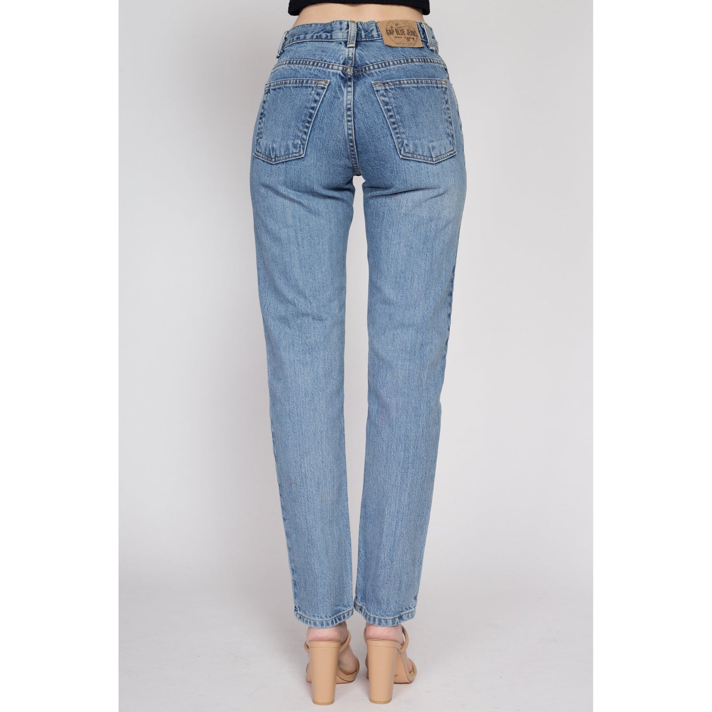 XS 90s Gap Mid Rise Light Wash Jeans | Vintage Original Fit Denim Tapered Leg Mom Jeans
