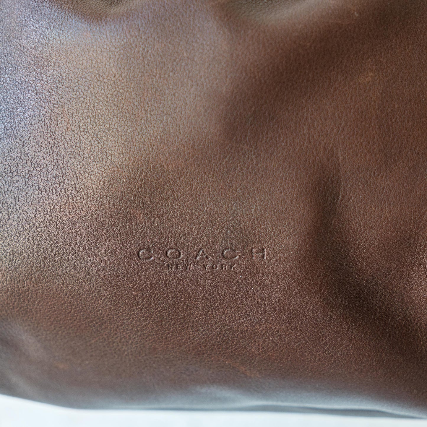 Vintage 90s Coach Lexington Brown Leather Drawstring Bucket Bag #4180 | Designer Shoulder Bag Purse