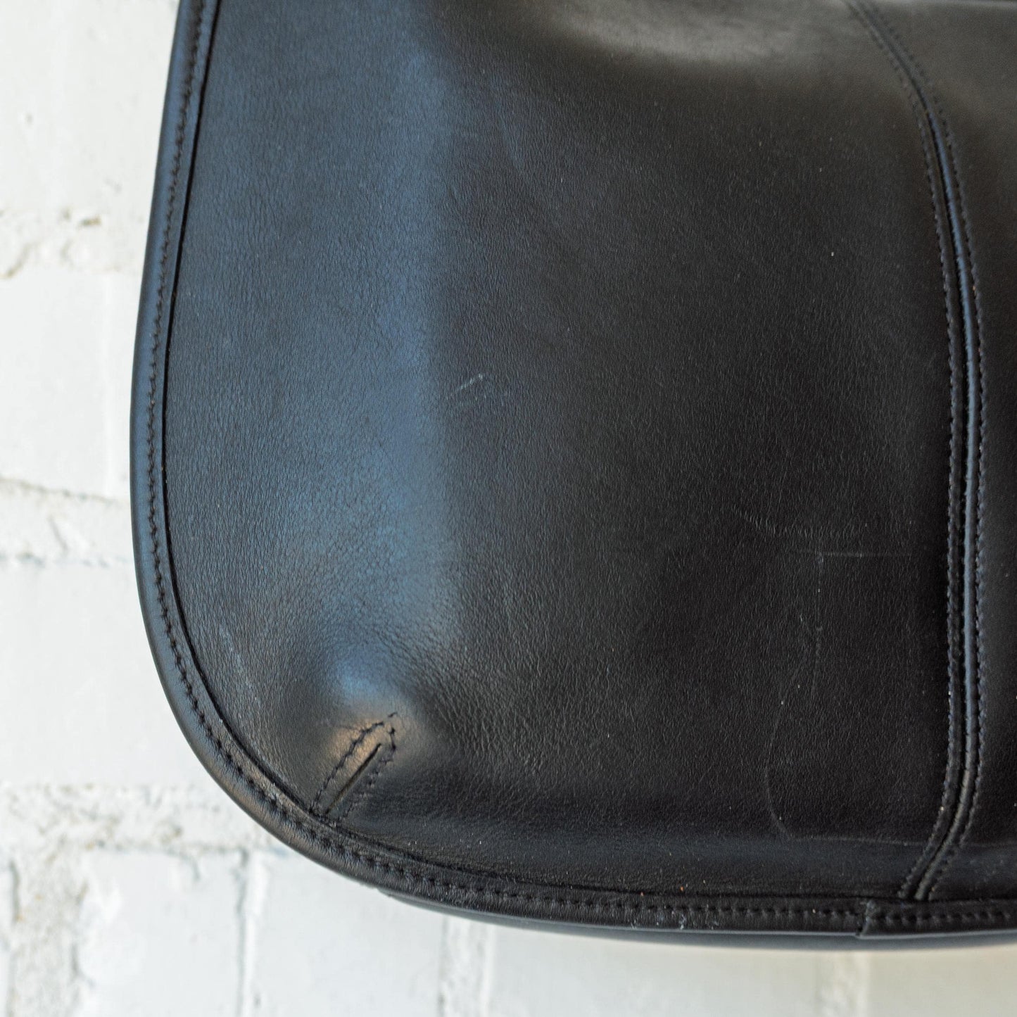 Vintage 90s Coach Ergo Black Leather Hobo Shoulder Bag #9033