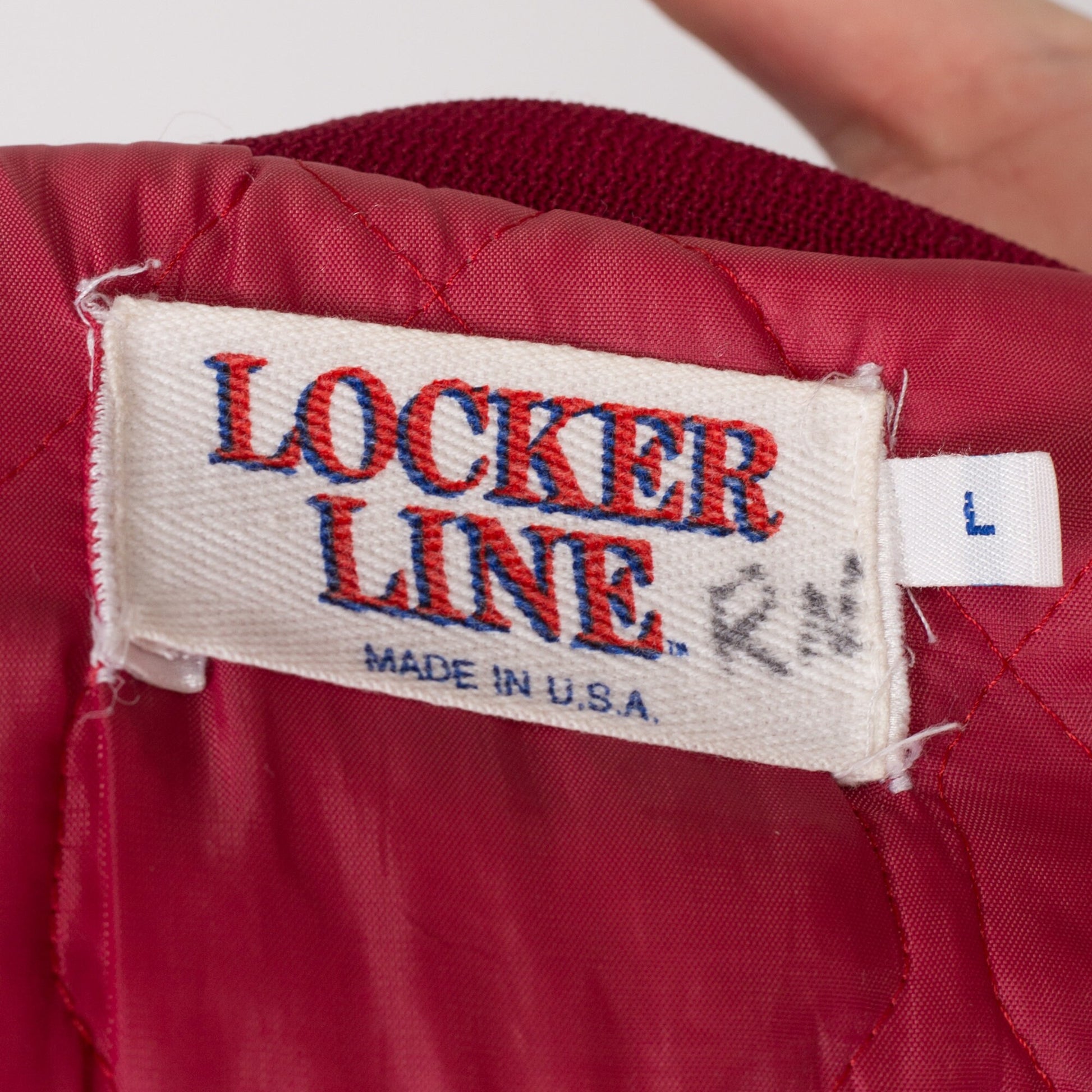 Large 80s Arizona Cardinals NFL Satin Bomber Jacket | Vintage Football Cardinal Red Snap Button Athletic Varsity Windbreaker