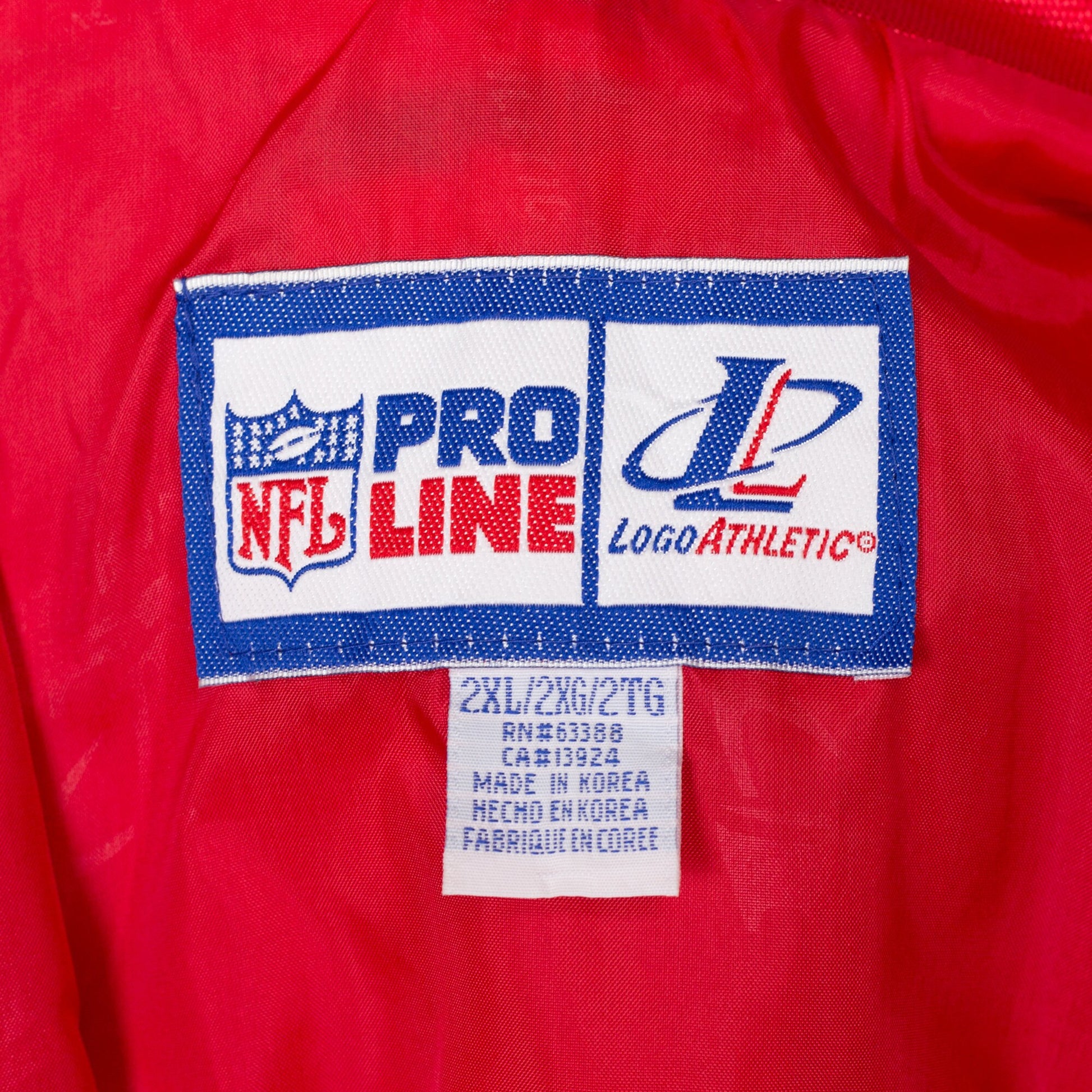 2X 90s Tampa Bay Buccaneers NFL Pro Line Red Satin Jacket | Vintage Logo Athletic Football Windbreaker