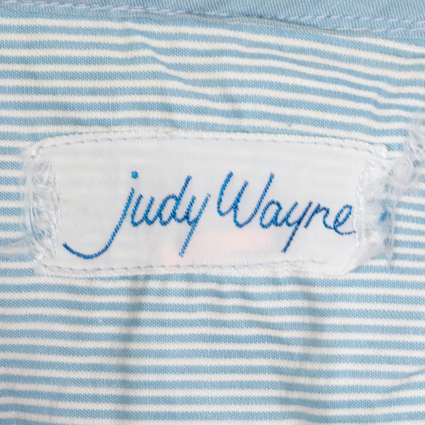 Petite XS 60s Blue & White Pinstriped Seersucker Skirt Set, As Is | Vintage Blazer Midi Skirt Matching Two Piece Suit Outfit