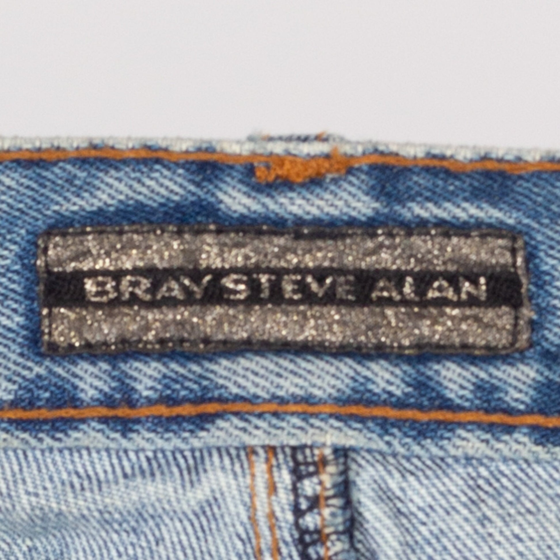 Medium 90s Bray Steve Alan Dagger Slit Denim Maxi Skirt | Vintage Grunge Long Blue Jean Mid Rise Skirt