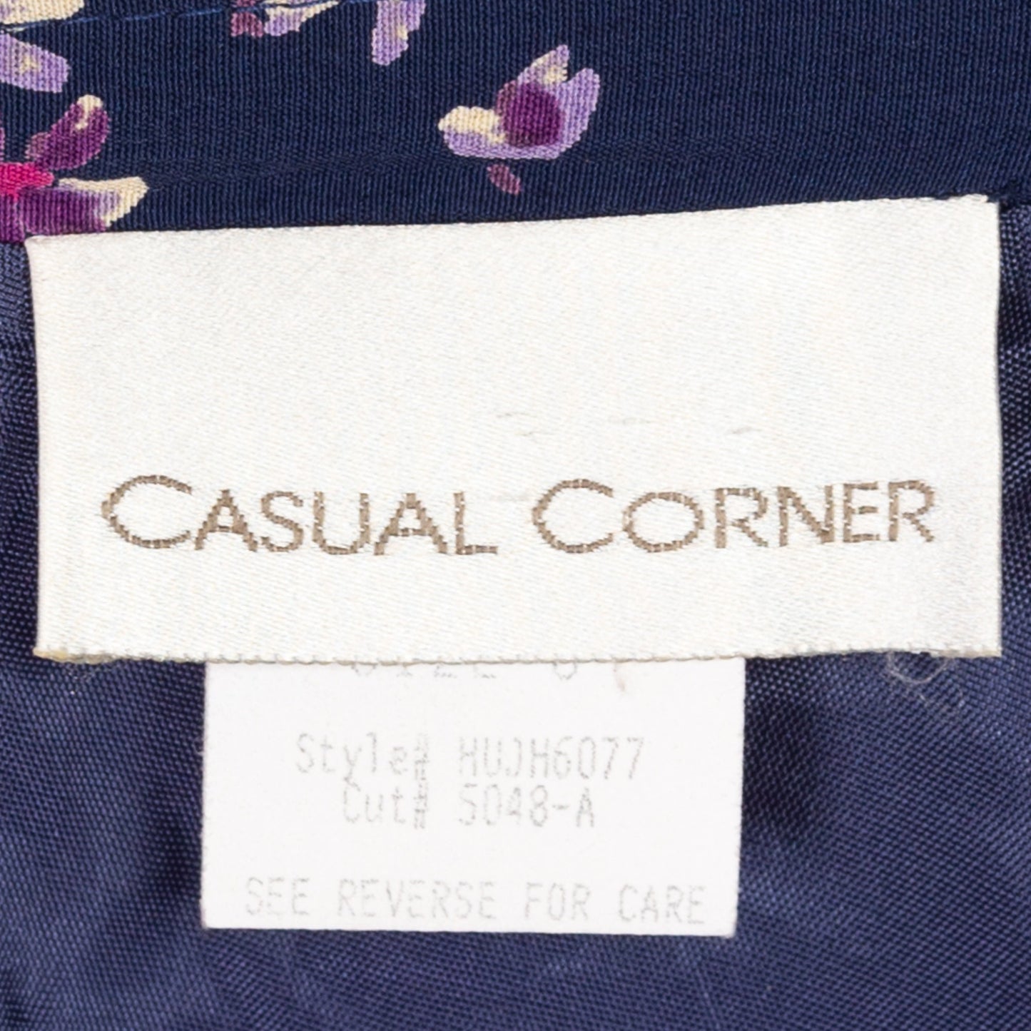 Medium 90s Navy Blue Floral Grunge Mini Skirt 27.5" | Vintage Flowy High Waisted Summer Skirt