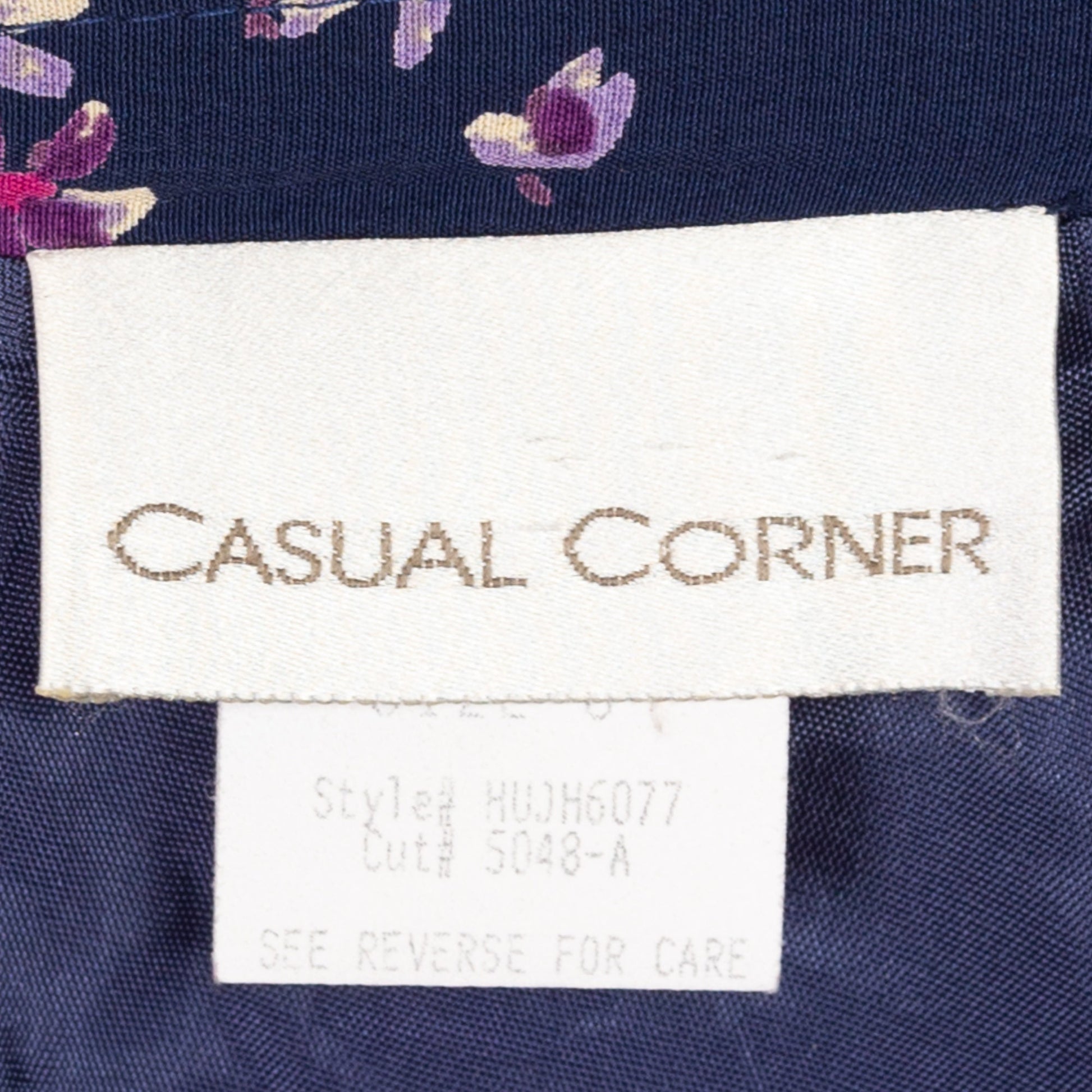 Medium 90s Navy Blue Floral Grunge Mini Skirt 27.5" | Vintage Flowy High Waisted Summer Skirt