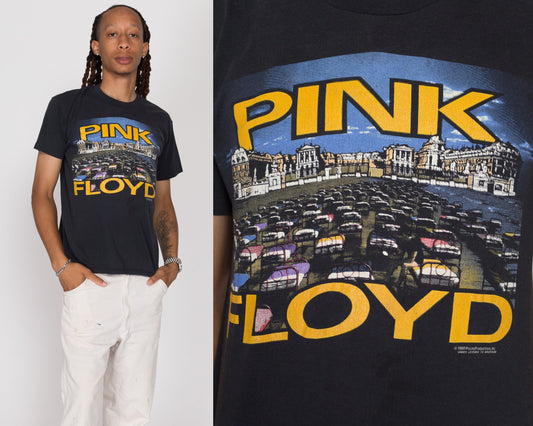 Medium 80s Pink Floyd Momentary Lapse Of Reason Album T Shirt | Rare 1988 Black Graphic Music Tee