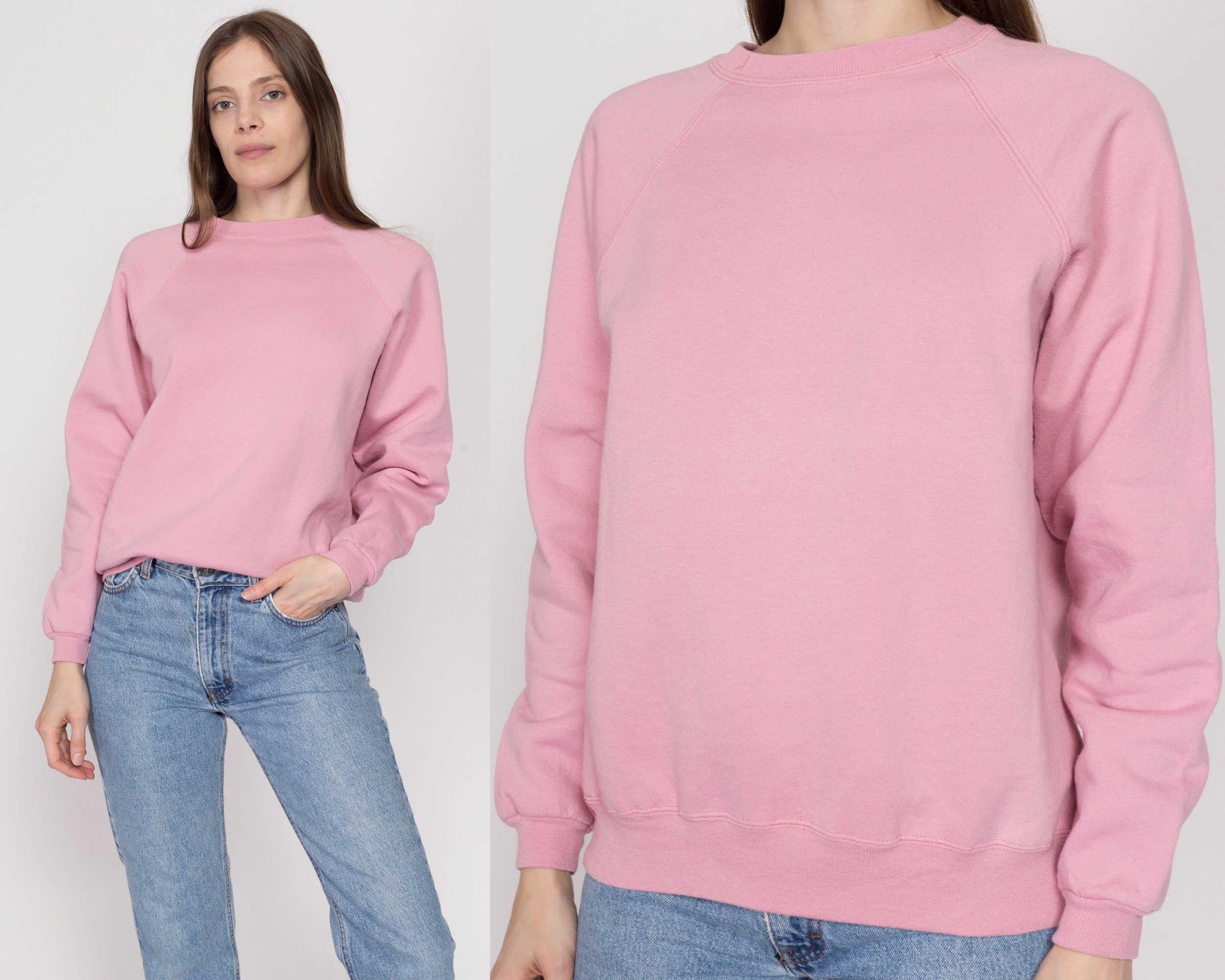 Vintage soft raglan pullover sweatshirt hotsell