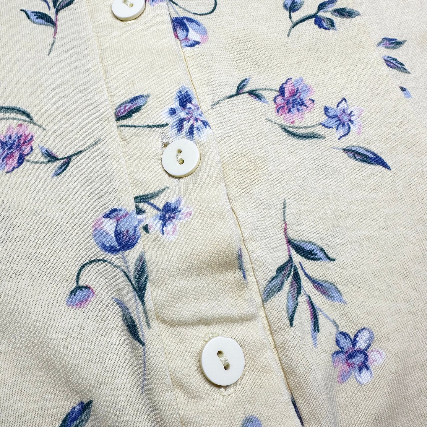 Petite Medium 90s Yellow Floral Flutter Sleeve Romper | Vintage Boho Grunge Short Sleeve Mini Playsuit