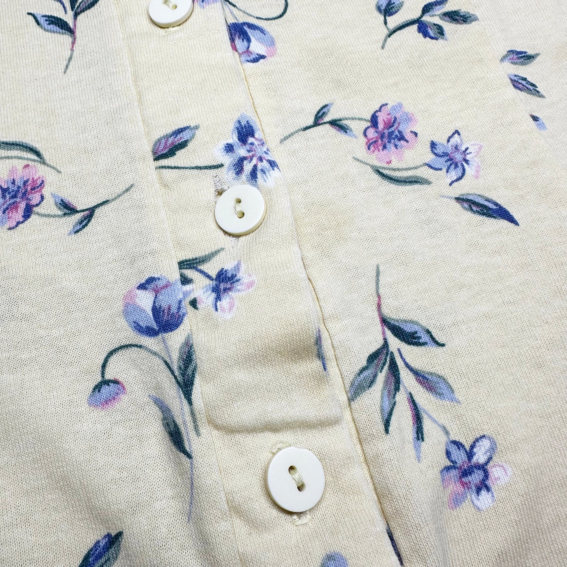 Petite Medium 90s Yellow Floral Flutter Sleeve Romper | Vintage Boho Grunge Short Sleeve Mini Playsuit