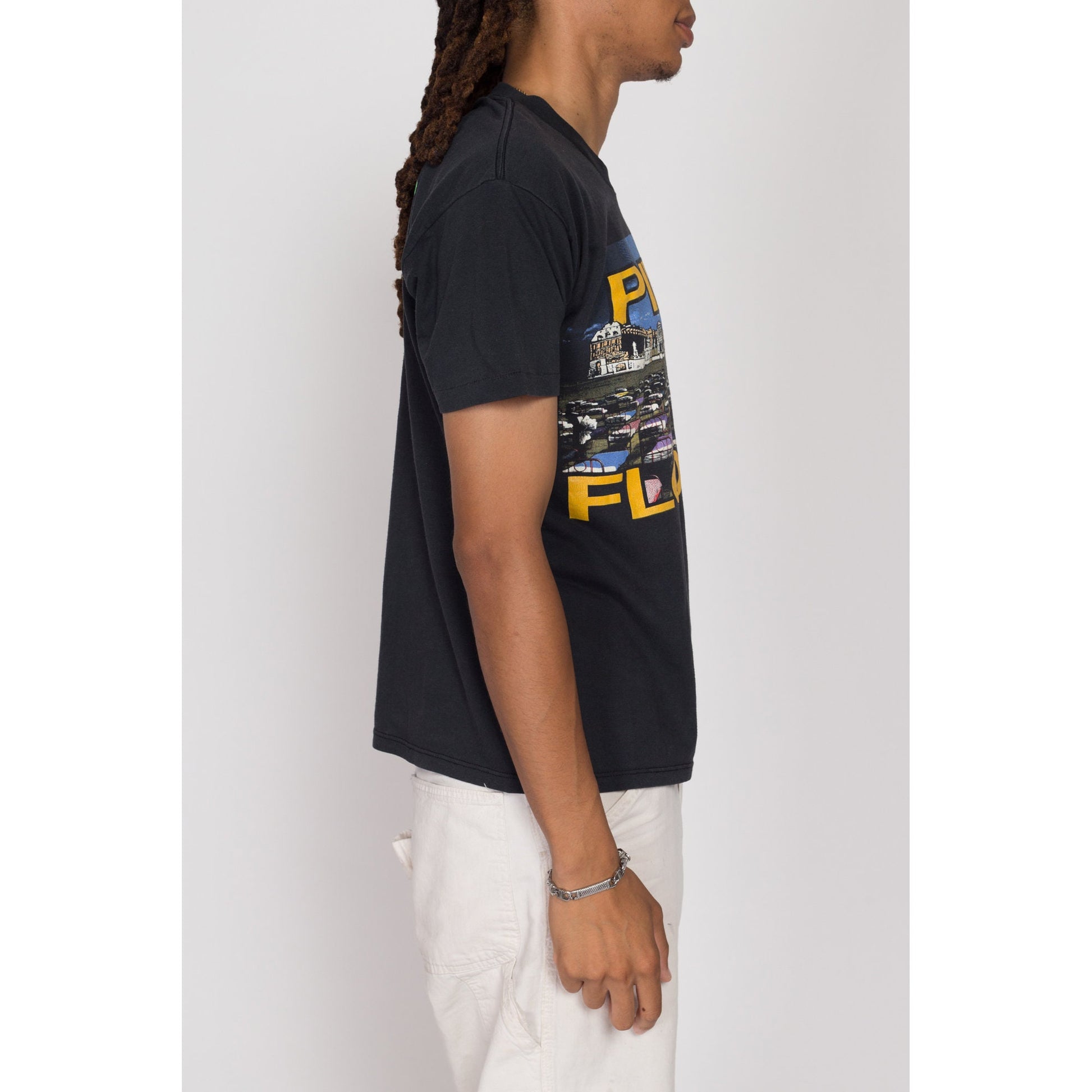 Medium 80s Pink Floyd Momentary Lapse Of Reason Album T Shirt | Rare 1988 Black Graphic Music Tee