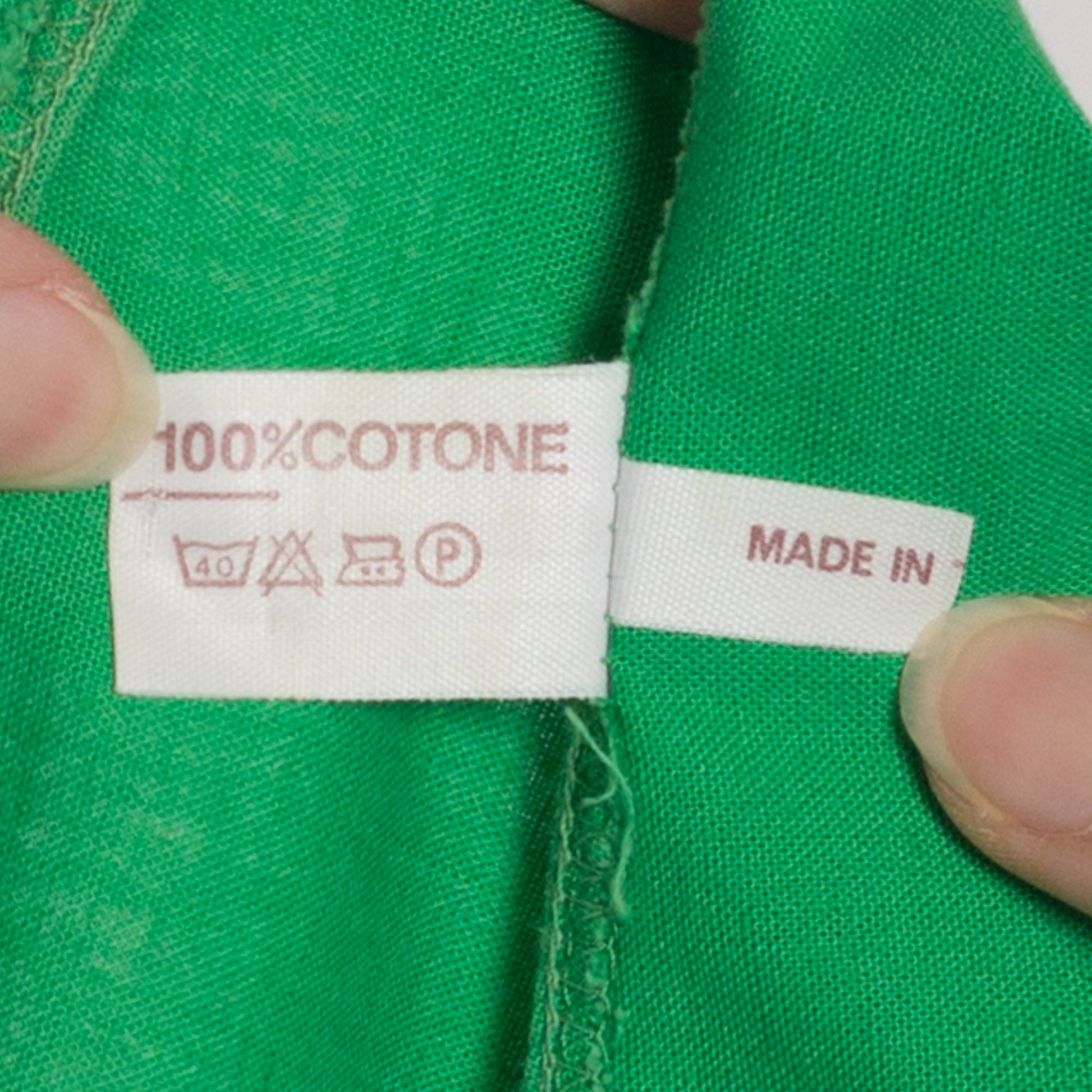 Medium 80s Green Cotton High-Low Tank Top | Vintage Scoop Neck Sleeveless Cropped Shirt