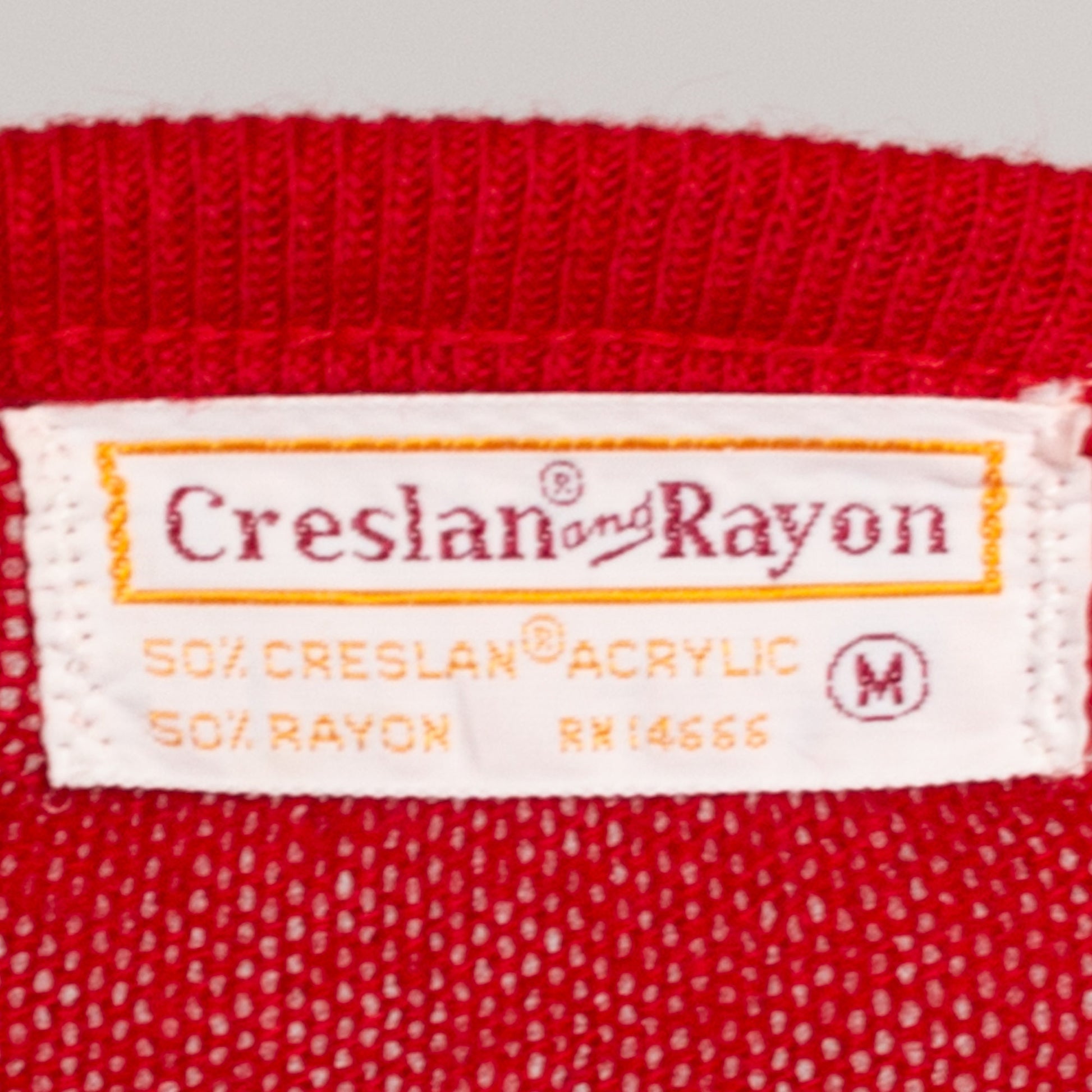 Small 70s University Of Albuquerque Red V-Neck Sweater | Vintage Knit Collegiate Pullover