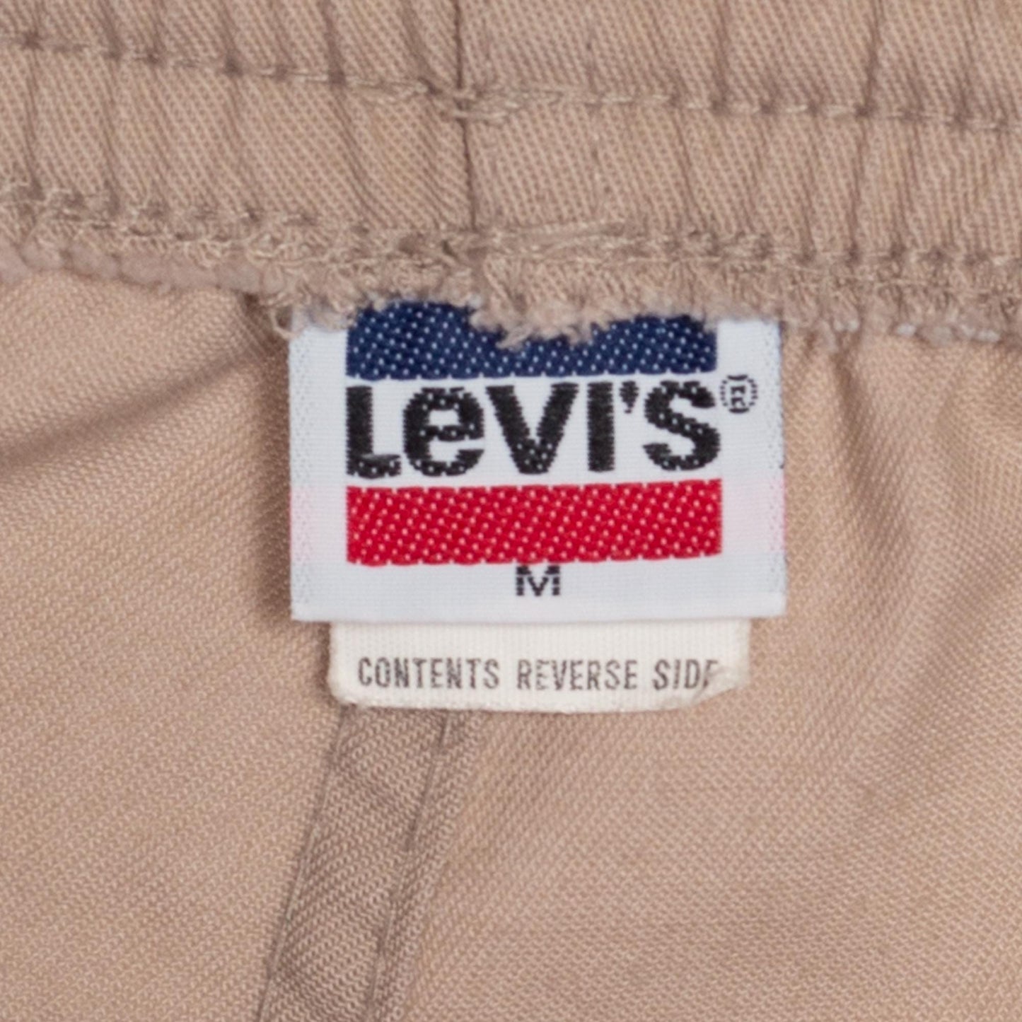 Sm-Med 80s Levi's Athletic Pants | Vintage 1984 Olympics Levis Tan Elastic Waist Casual Trousers