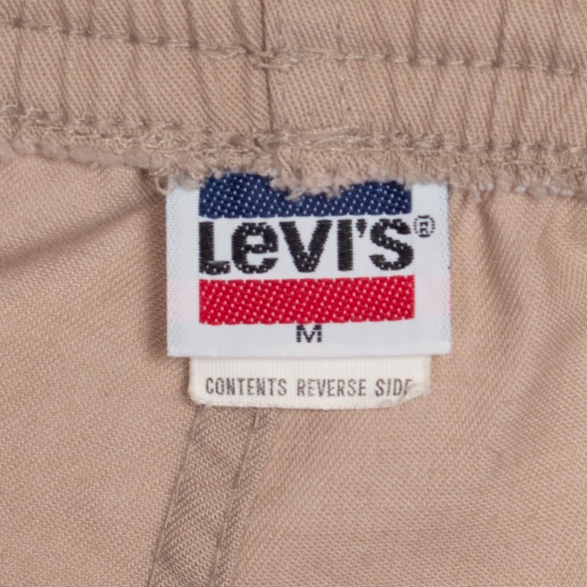 Sm-Med 80s Levi's Athletic Pants | Vintage 1984 Olympics Levis Tan Elastic Waist Casual Trousers