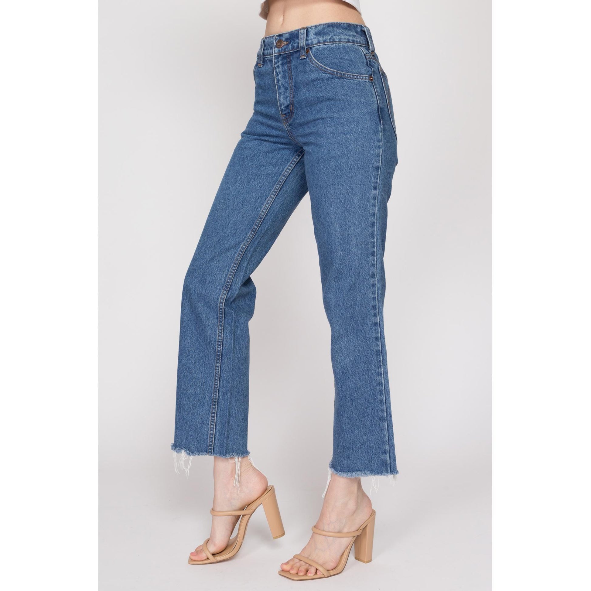 XS 80s Cutoff Bootcut Jeans – Flying Apple Vintage