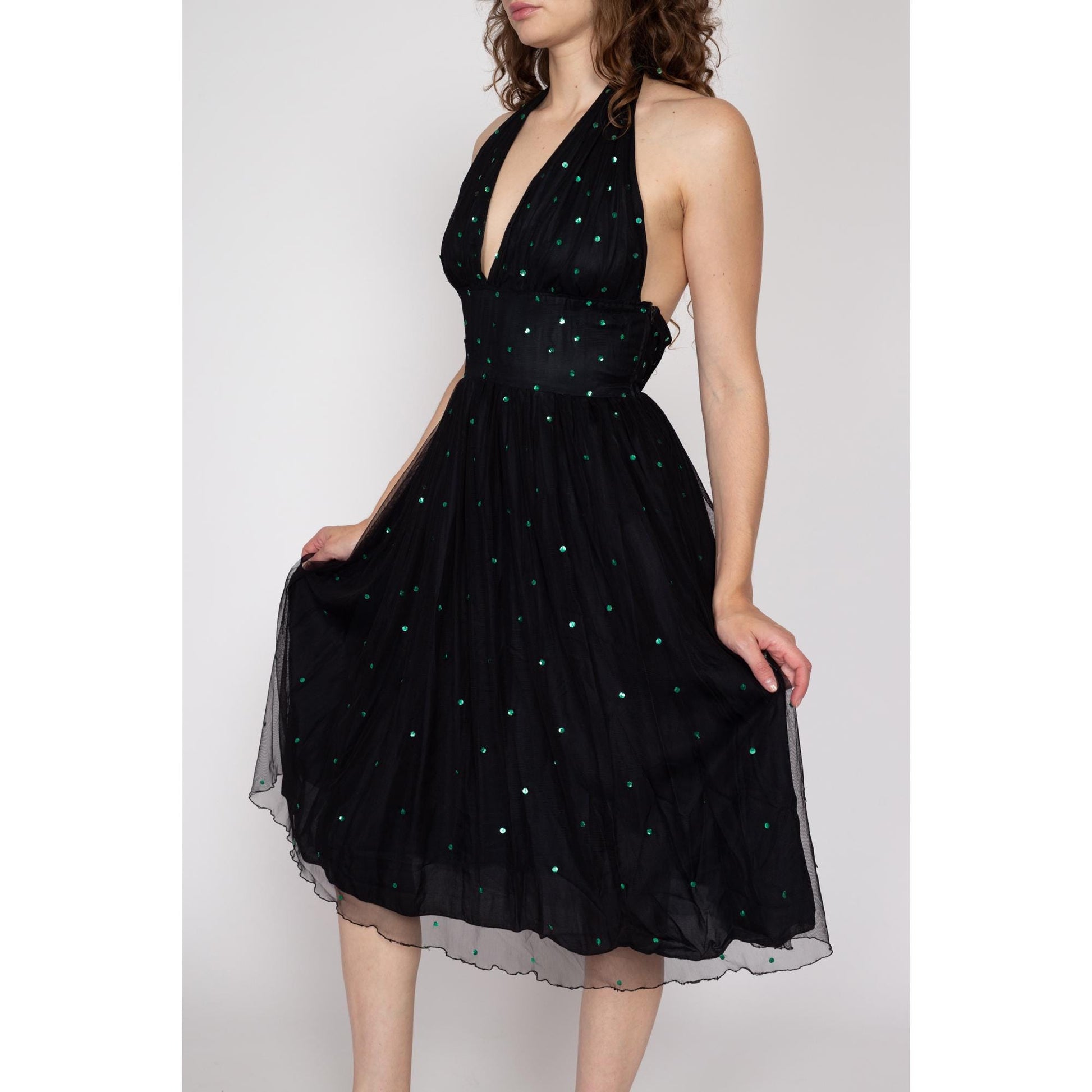 Medium Y2K Gothic Marilyn Monroe Bombshell Party Dress – Flying Apple Vintage