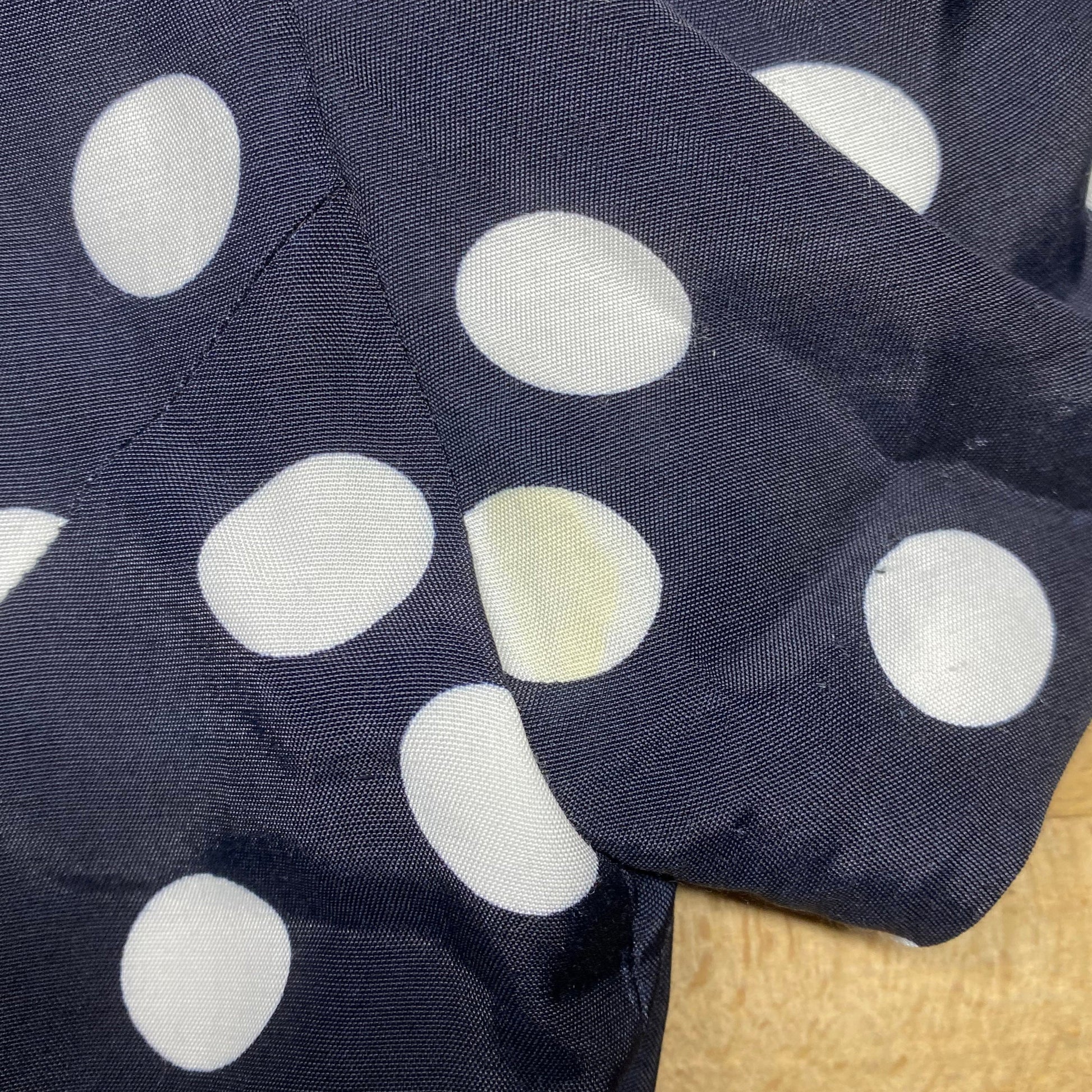 XS 80s Black & White Polka Dot Puff Sleeve Blouse | Vintage Maggy London Button Up Secretary Top