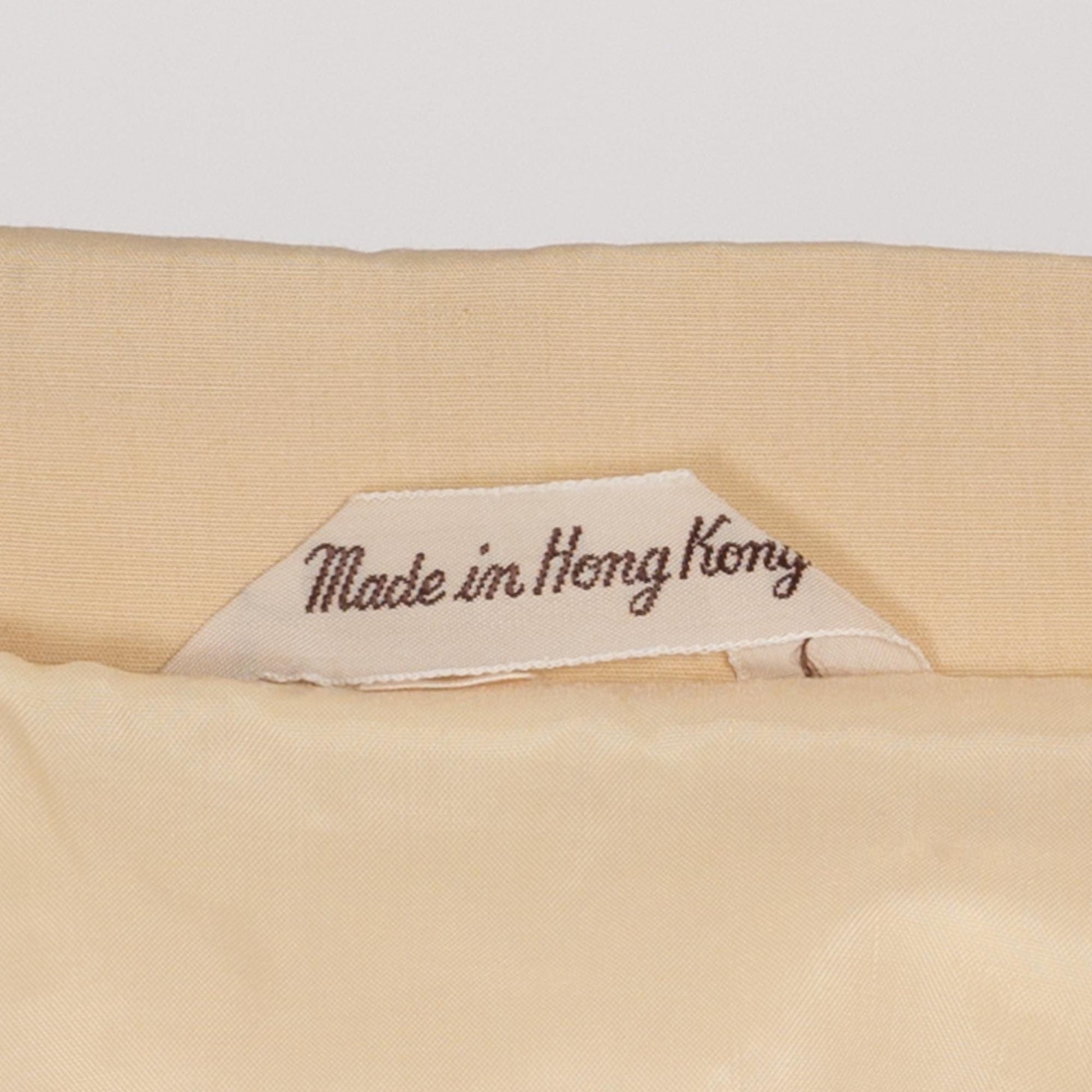Large 80s Khaki Windbreaker Jacket | Vintage Lightweight Zip Up Minimalist Jacket