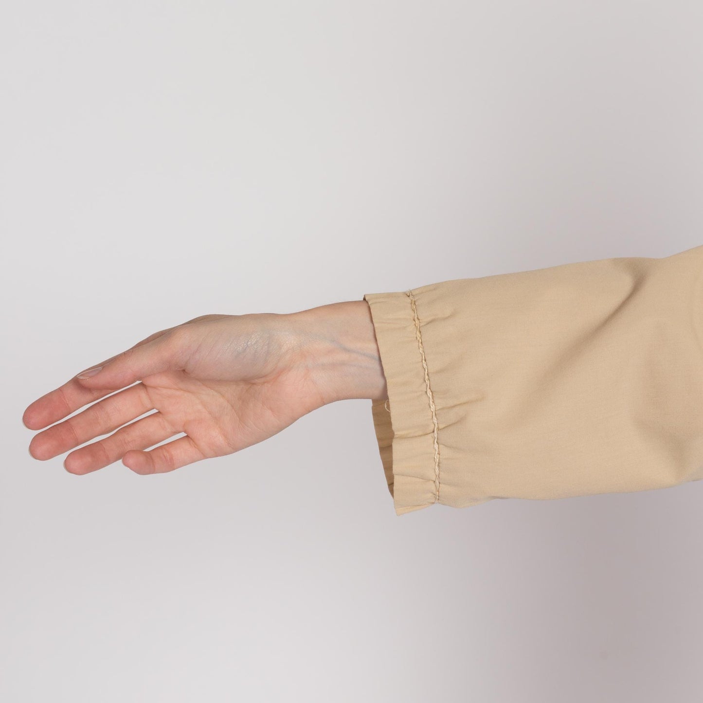 Large 80s Khaki Windbreaker Jacket | Vintage Lightweight Zip Up Minimalist Jacket