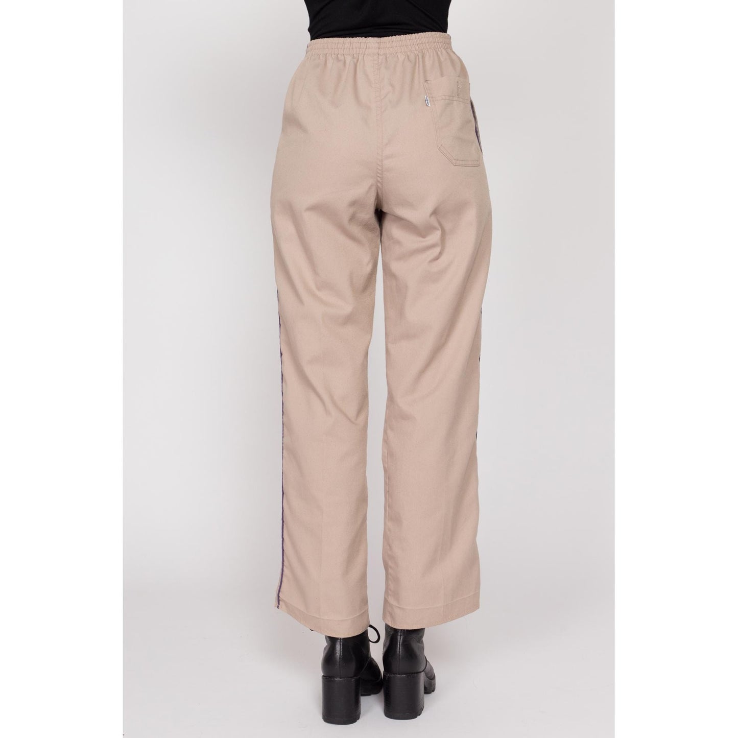 Sm-Med 80s Levi's Athletic Pants | Vintage 1984 Olympics Levis Tan Elastic Waist Casual Trousers