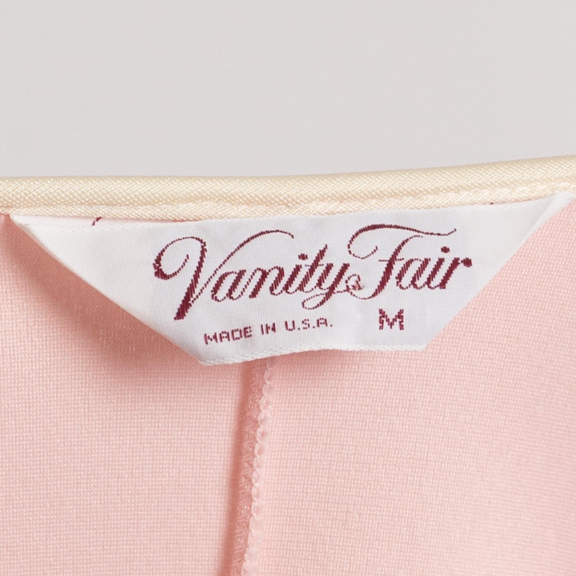Medium 70s Pink Velour Midi Loungewear House Dress | Vintage Vanity Fair Zip Up Flutter Sleeve Dressing Gown Robe