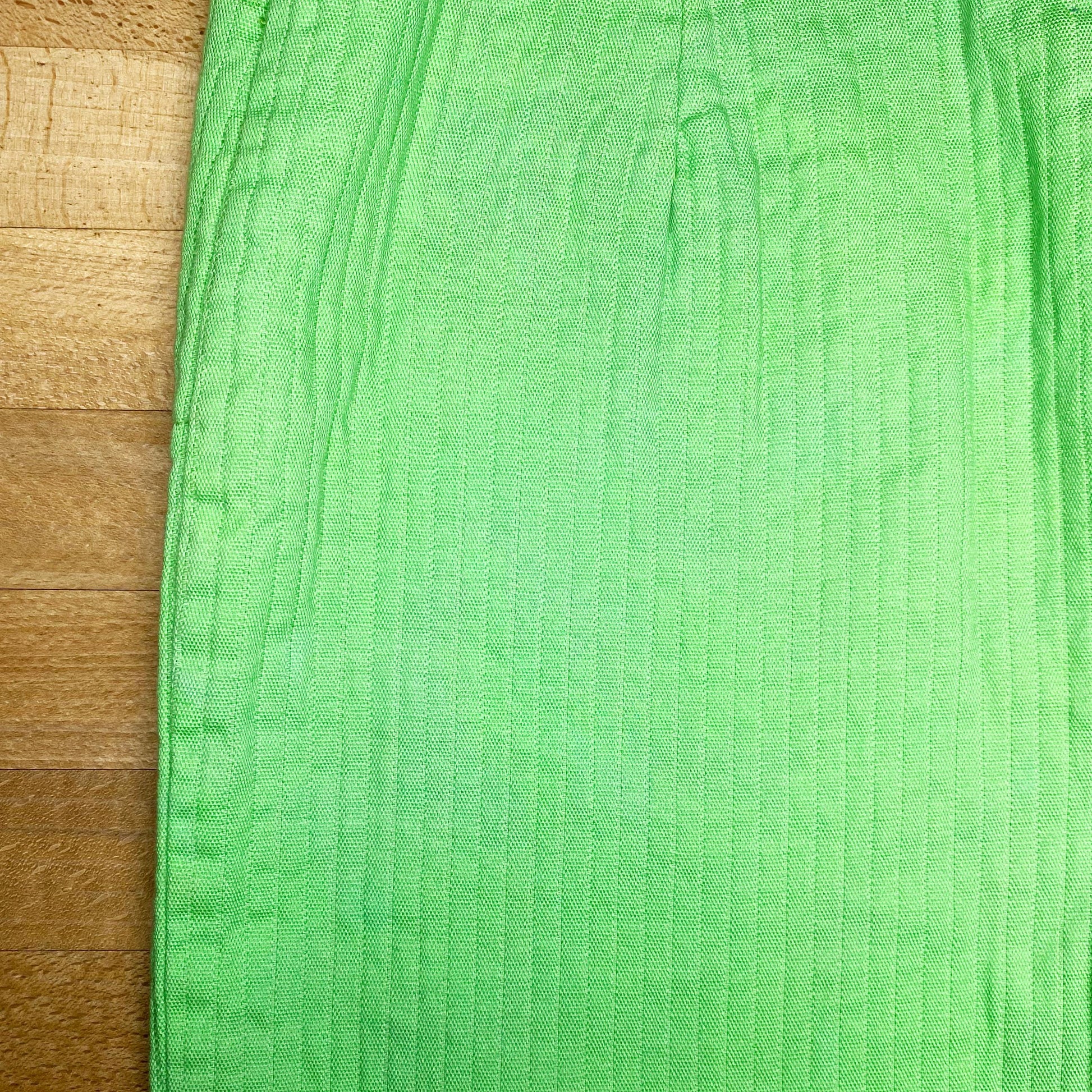 XS 60s Lime Green Bermuda Shorts 24" | Vintage High Waisted Long Inseam Casual Shorts