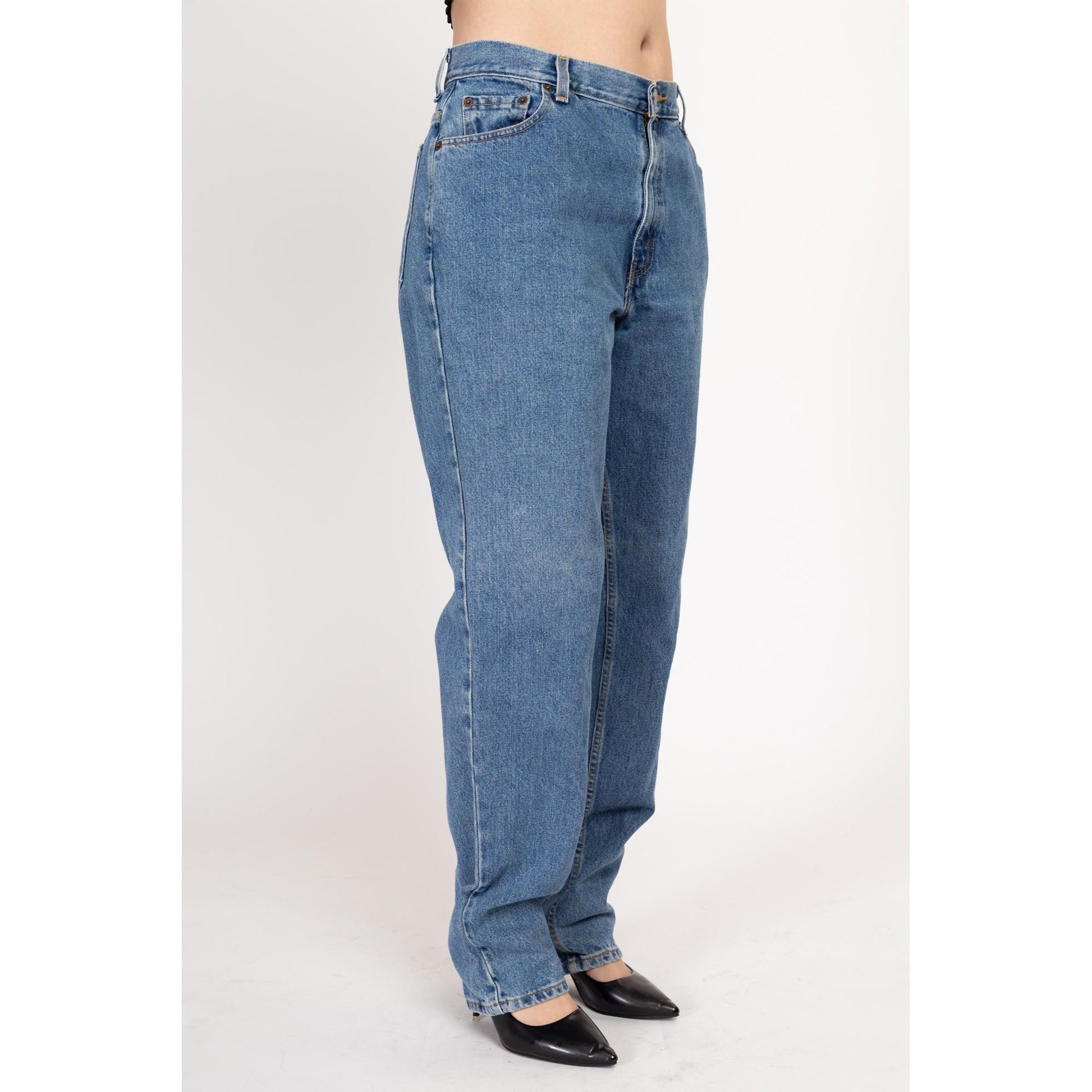Large 90s Levis 550 High Waisted Mom Jeans 33