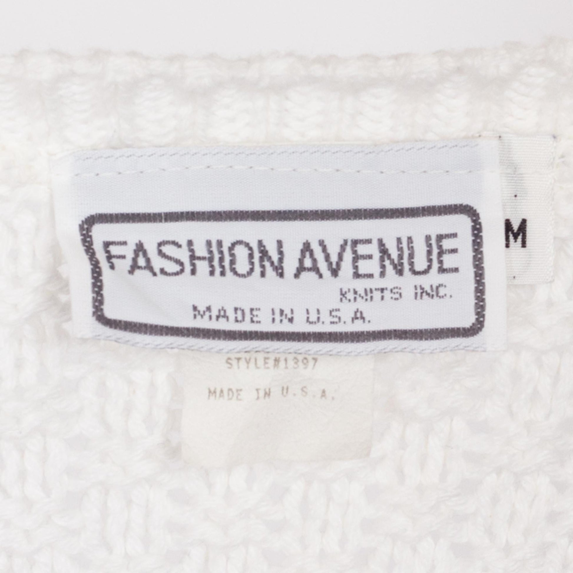 Medium 80s White Cotton Cable Knit Sweater Vest | Vintage Boho Button Up Sleeveless Cardigan