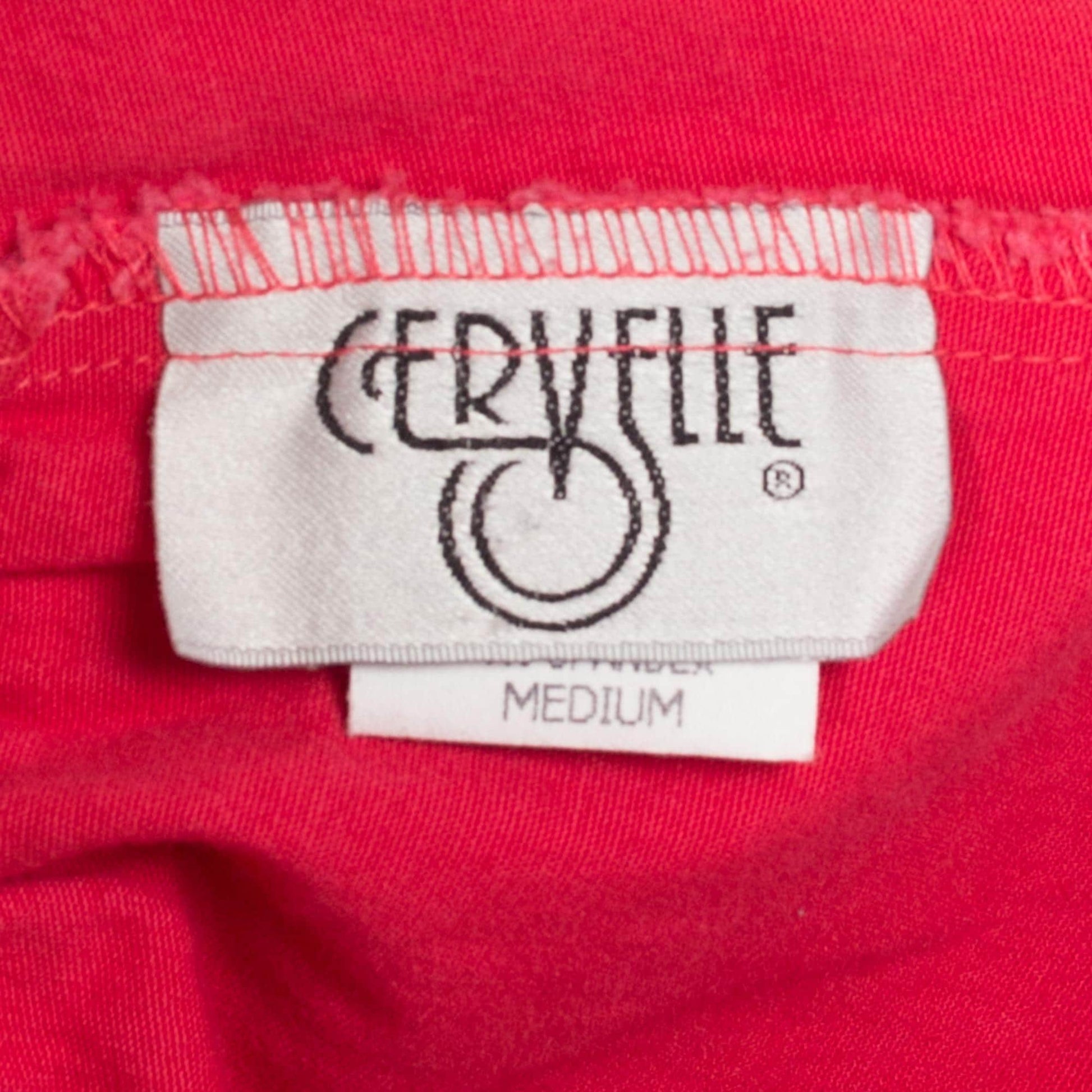 Sm-Med 90s Raspberry Red Casual Stretchy Shorts | Vintage Elastic Waist Cotton Blend Shorts