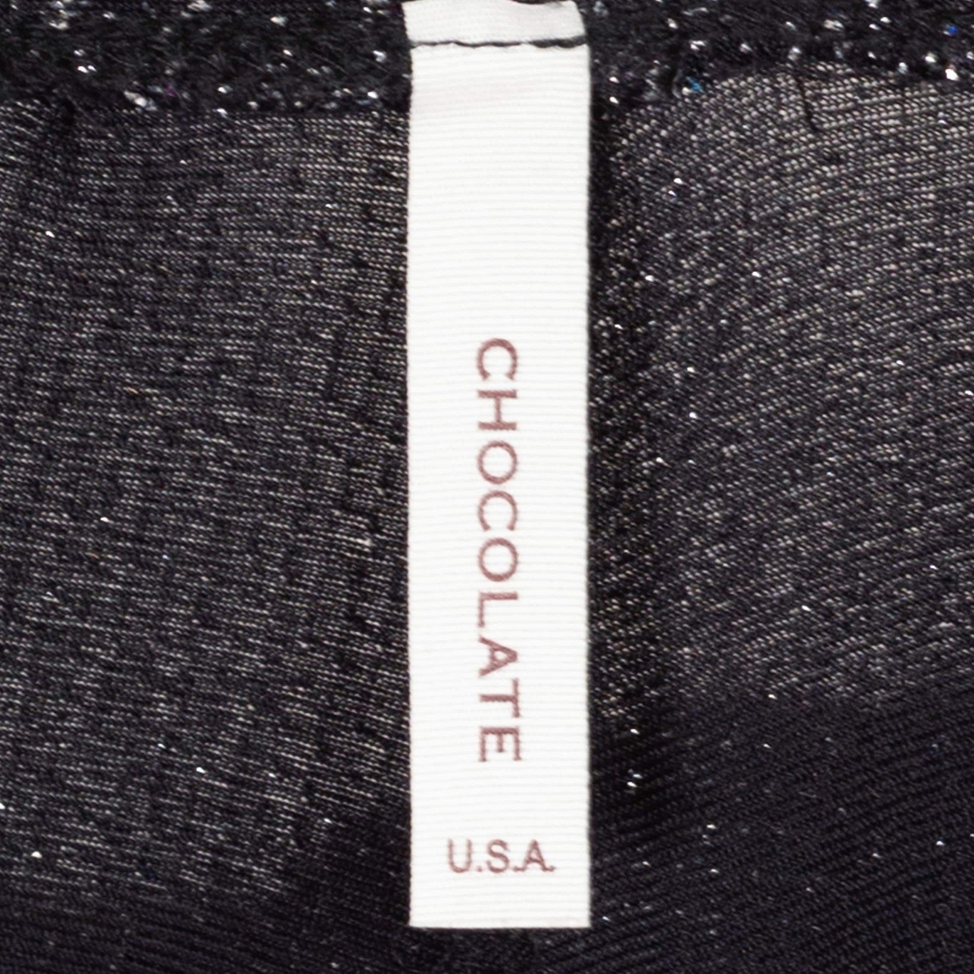 Medium Y2K Black & Silver Metallic Knit Bell Bottoms | Vintage High Waisted Stretchy Flared Pants